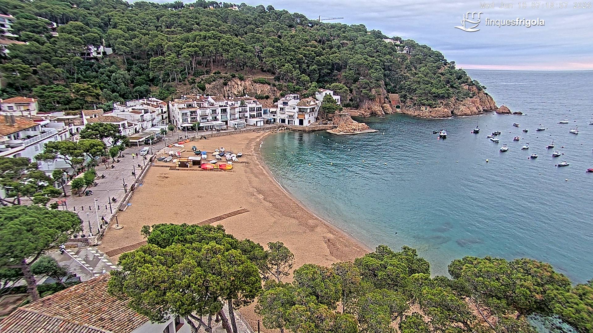 Webcam de Tamariu playa