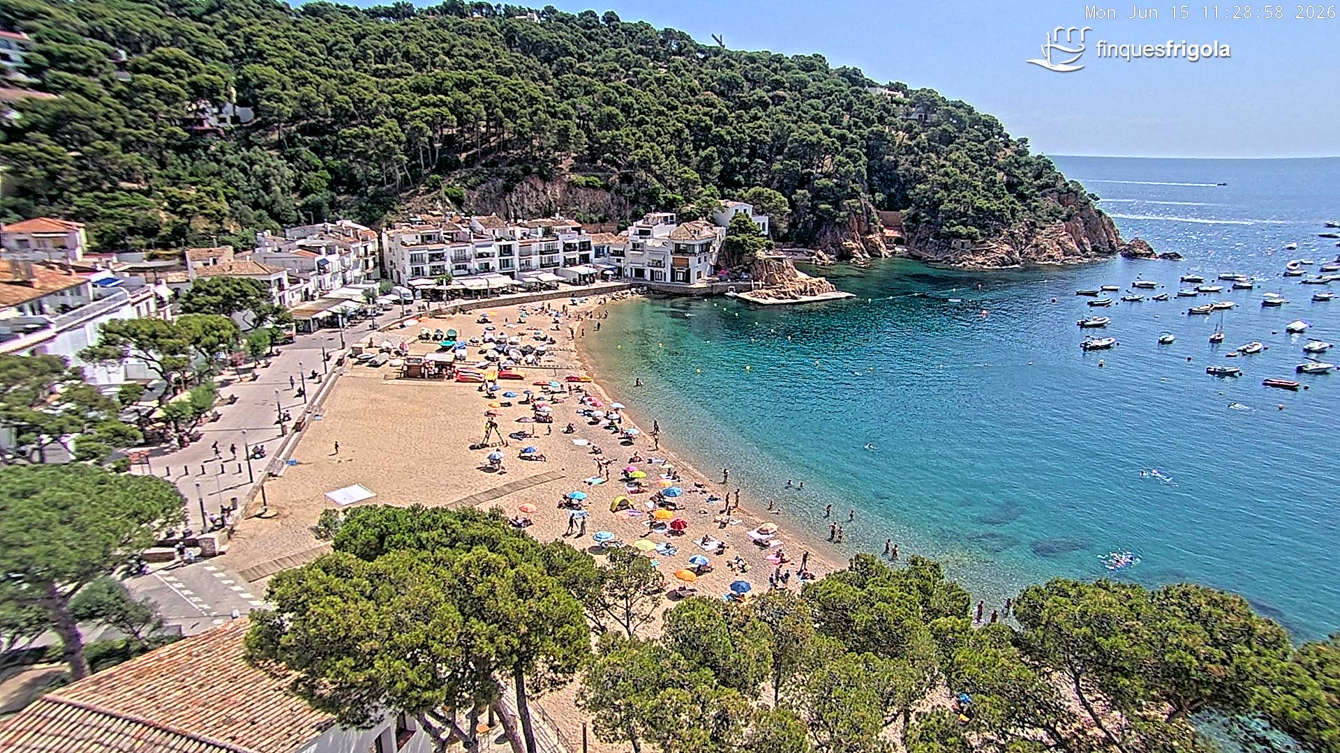 Webcam de Tamariu playa