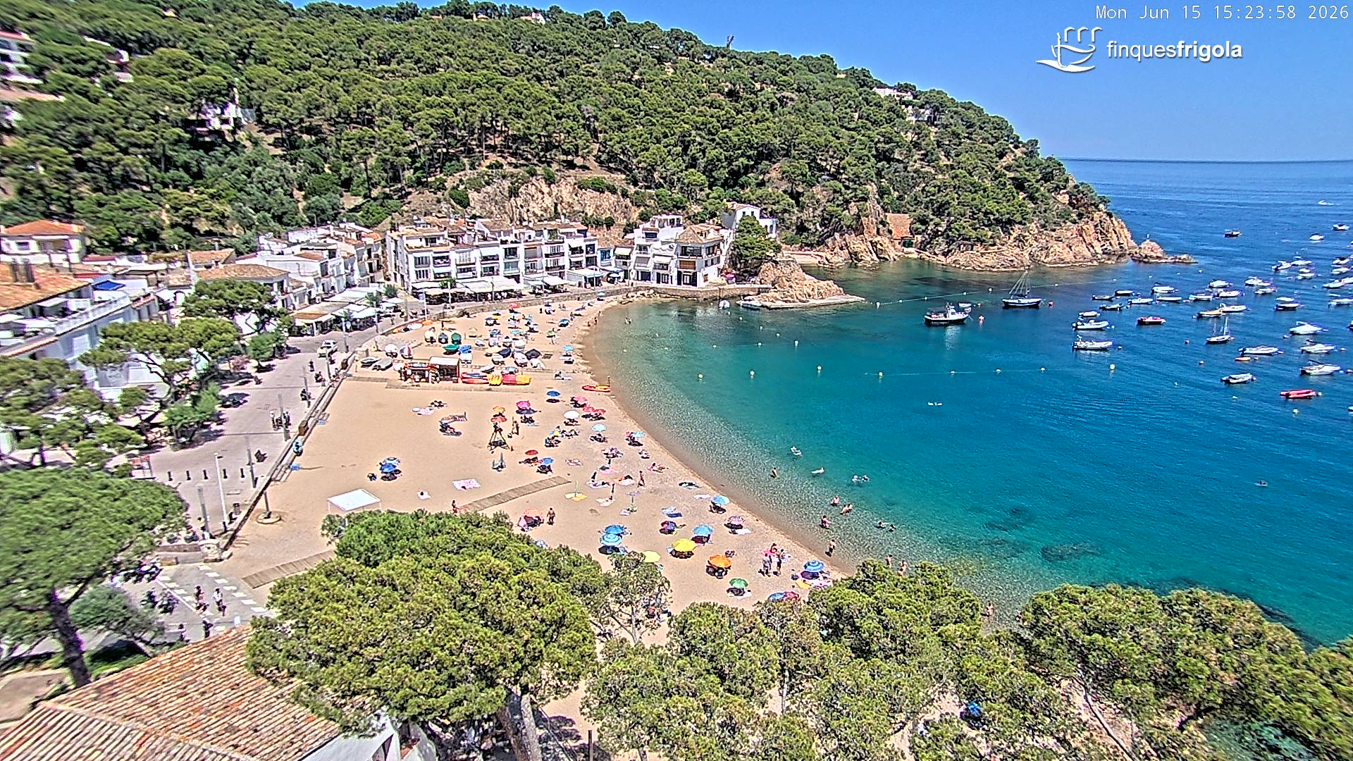 Webcam de Tamariu playa