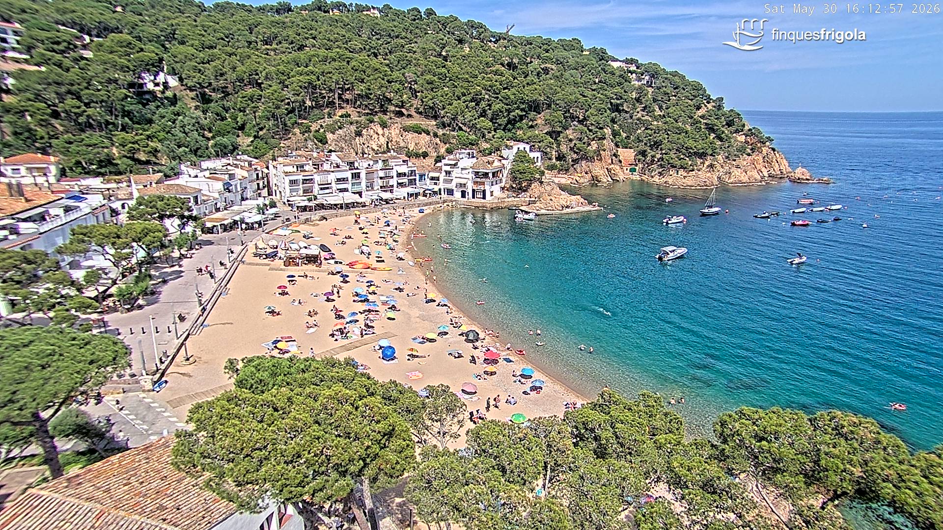 Webcam de Tamariu playa