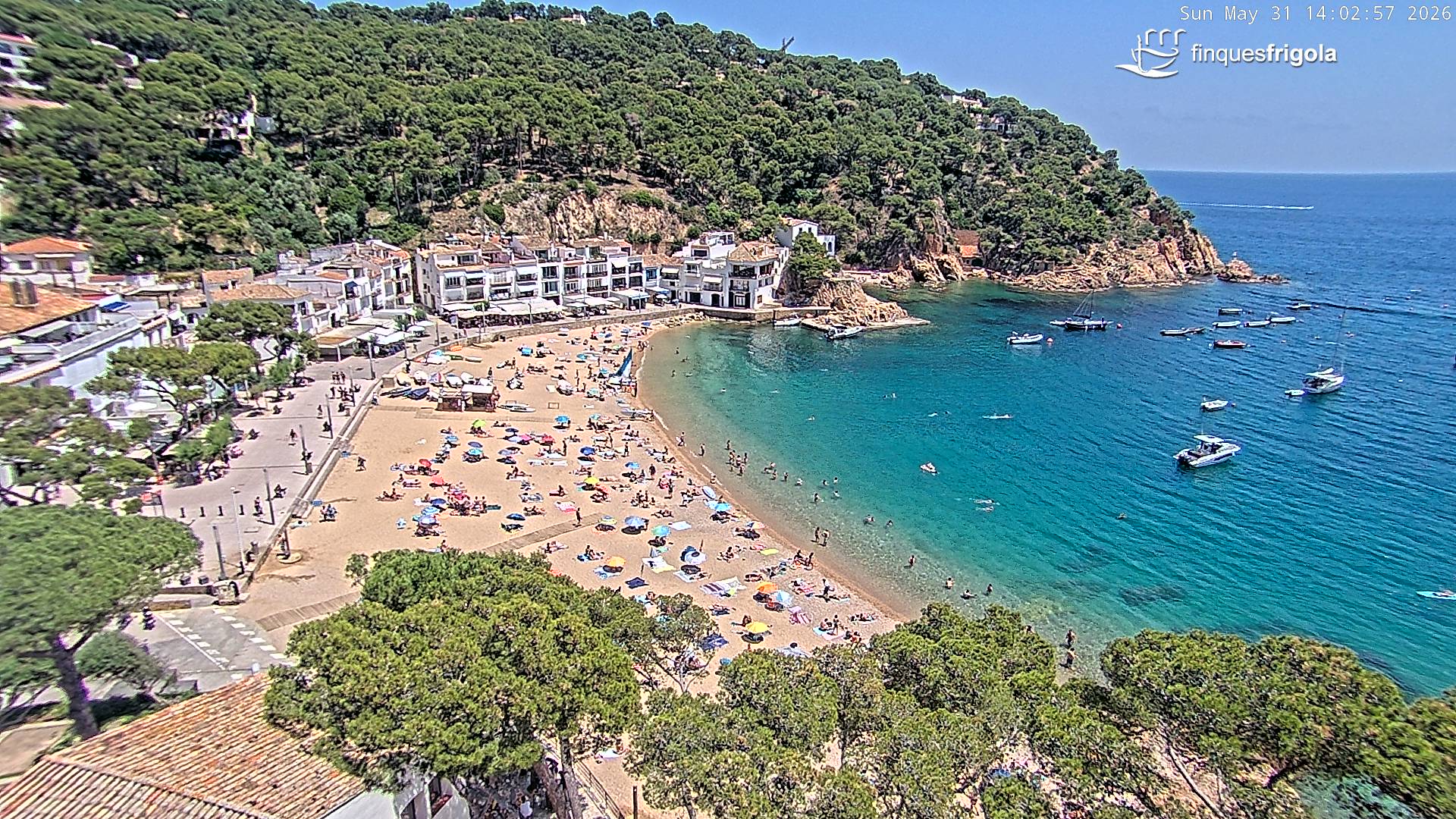 Webcam de Tamariu playa