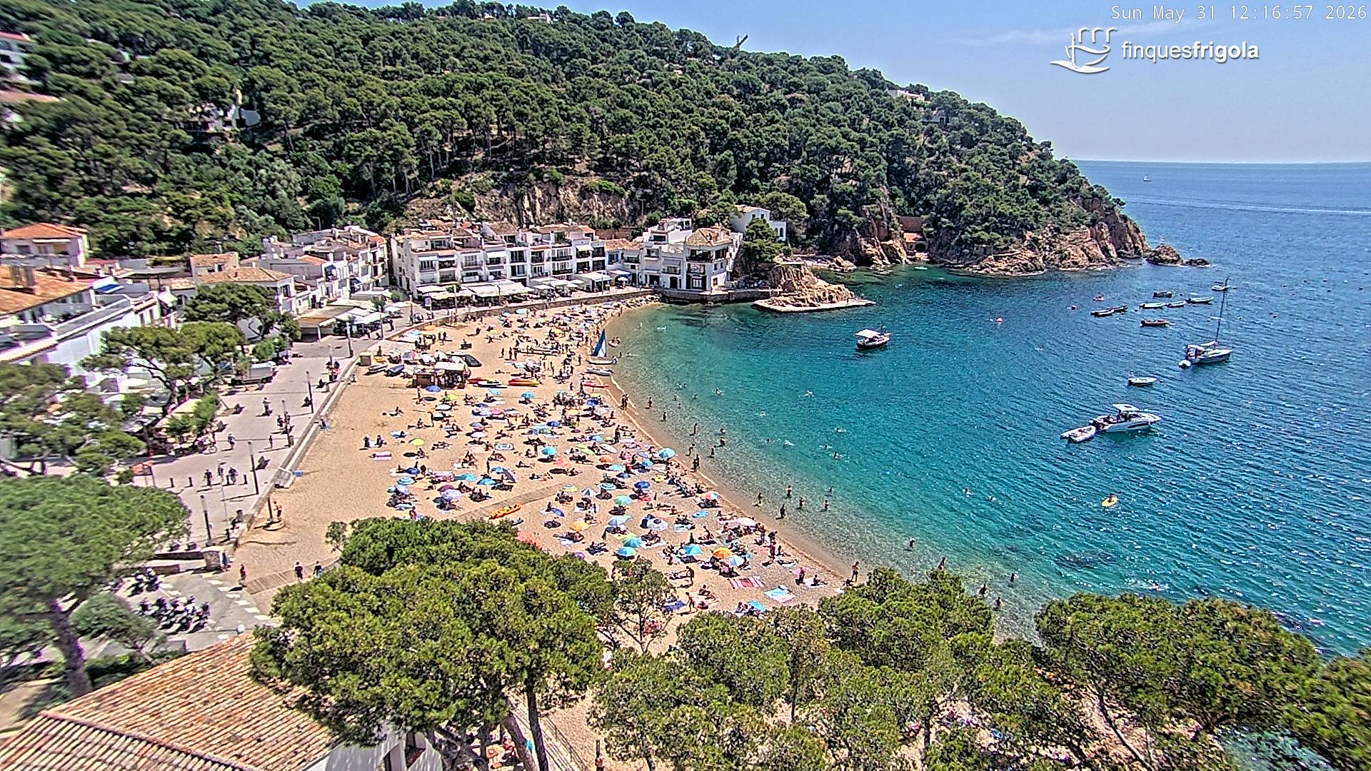 Webcam de Tamariu playa