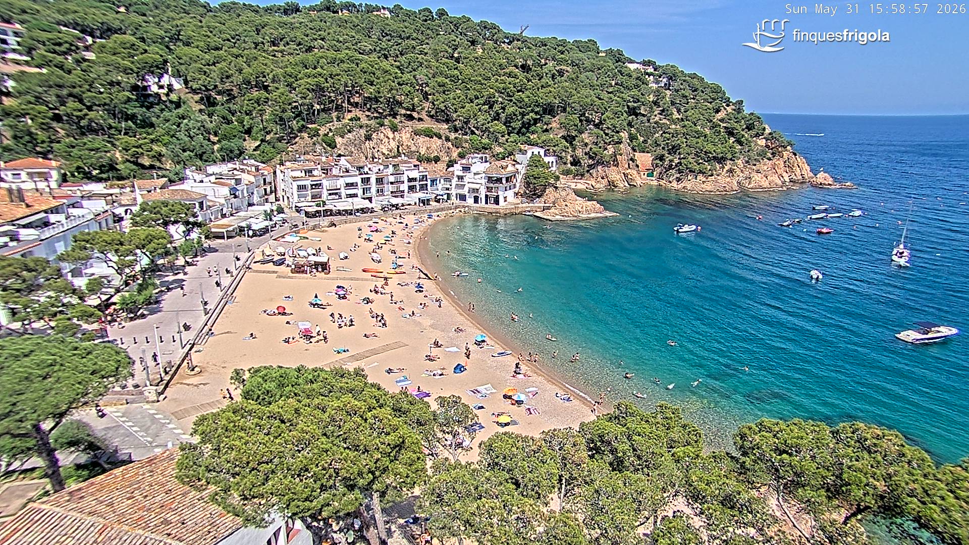 Webcam de Tamariu playa