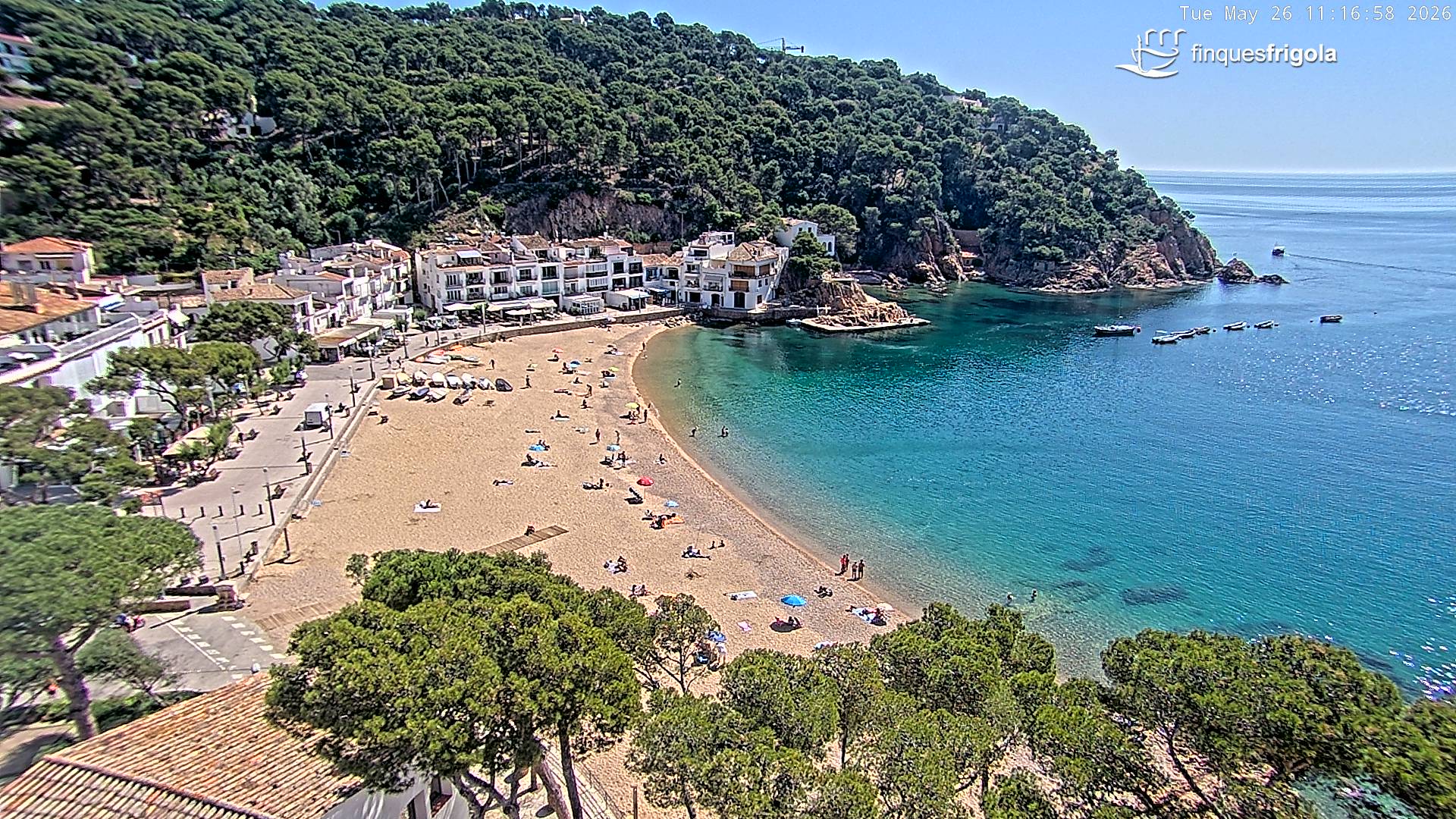 Webcam de Tamariu playa