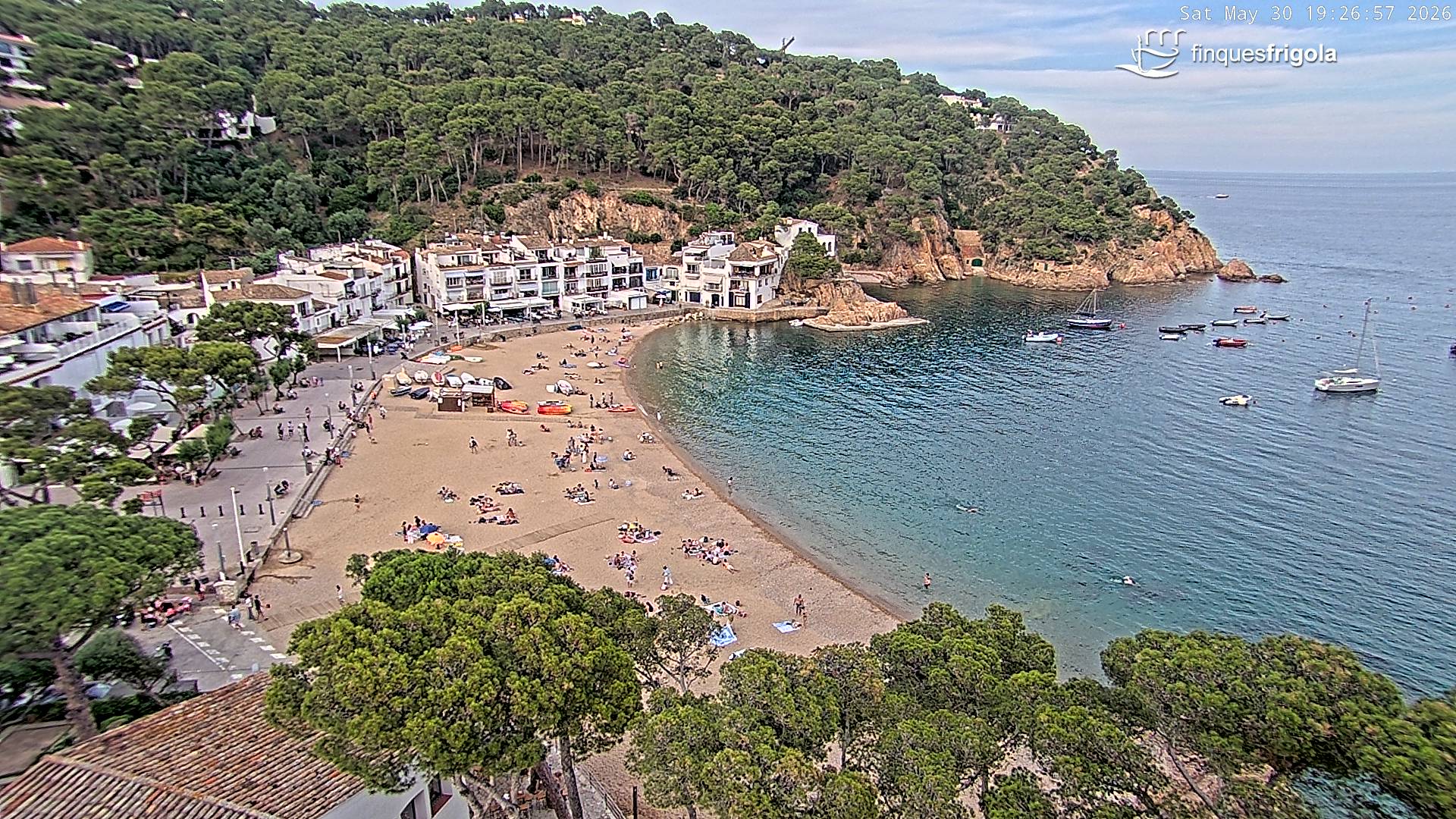 Webcam de Tamariu playa