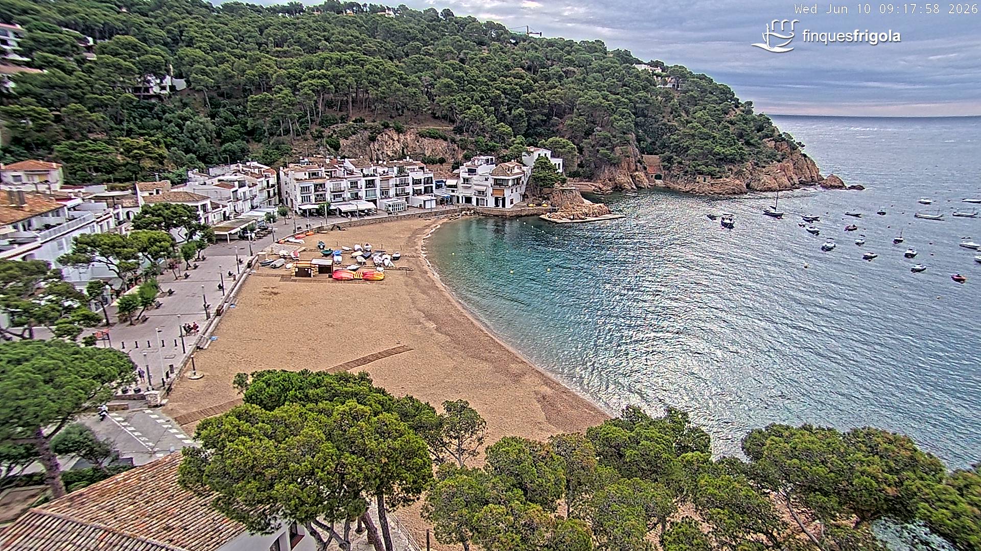 Webcam de Tamariu playa