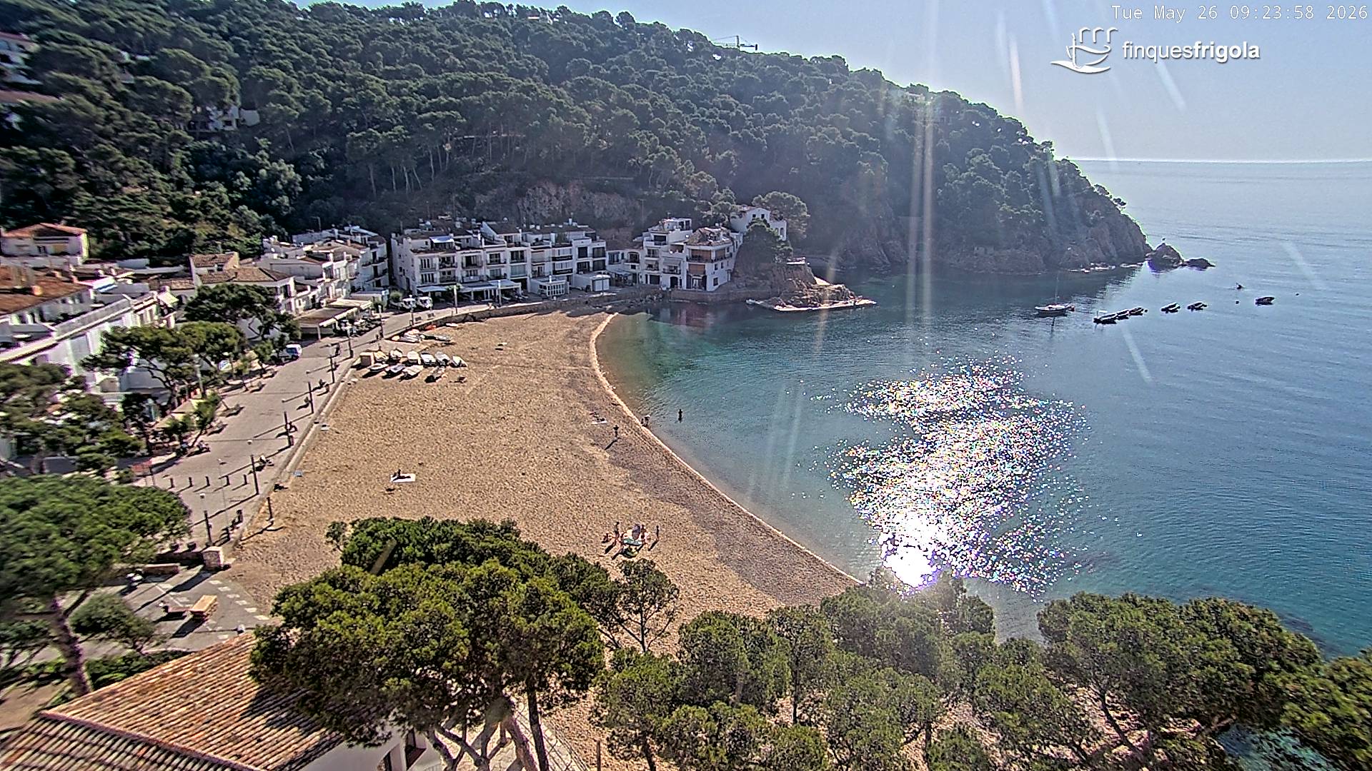 Webcam de Tamariu playa