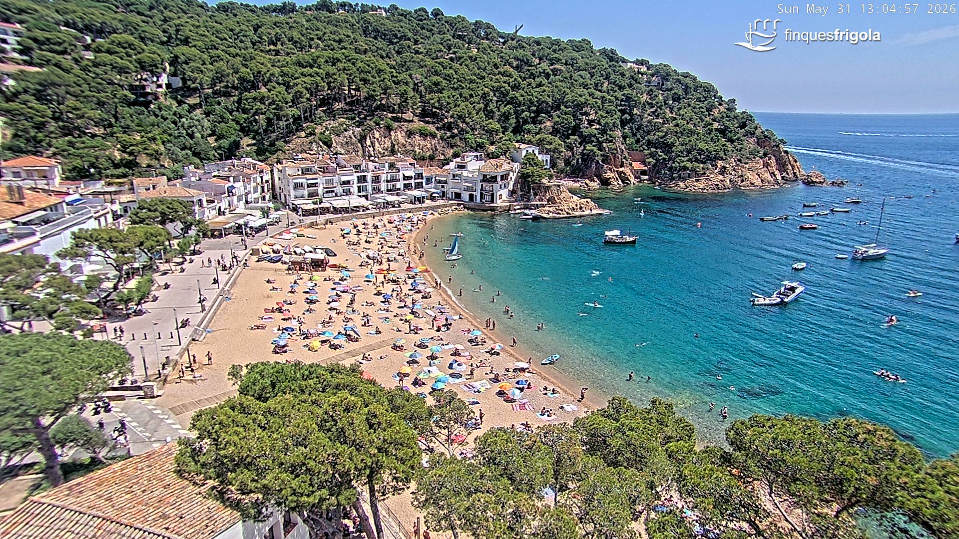 Webcam de Tamariu playa