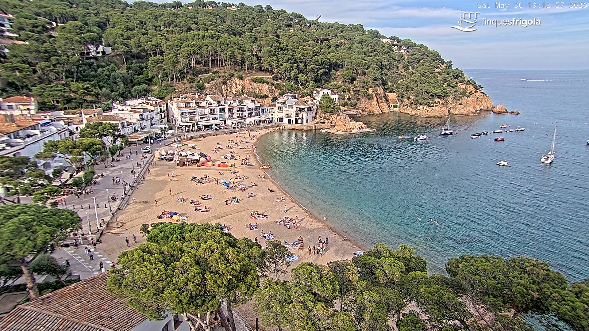 Webcam de Tamariu playa