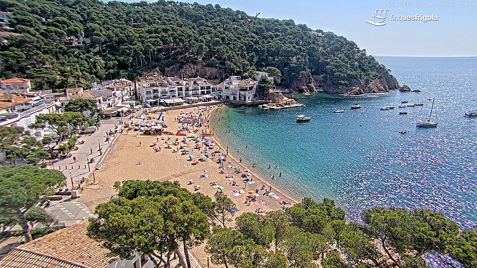 Webcam de Tamariu playa