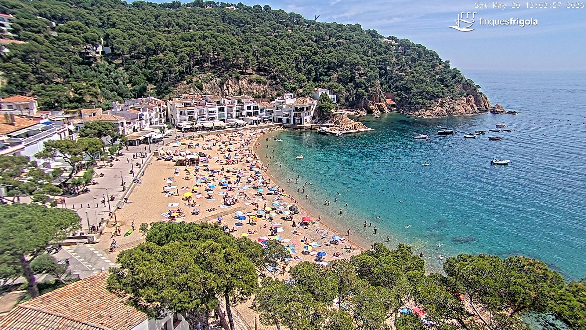 Webcam de Tamariu playa