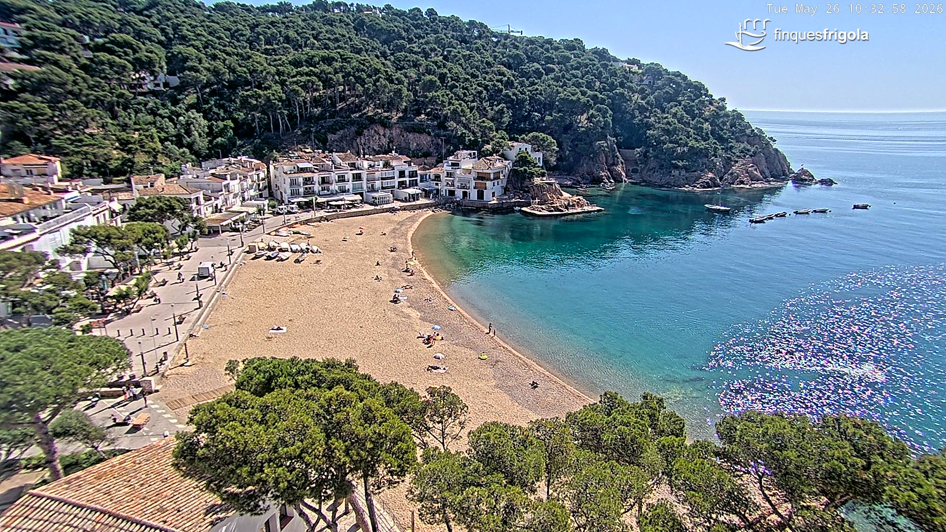 Webcam de Tamariu playa