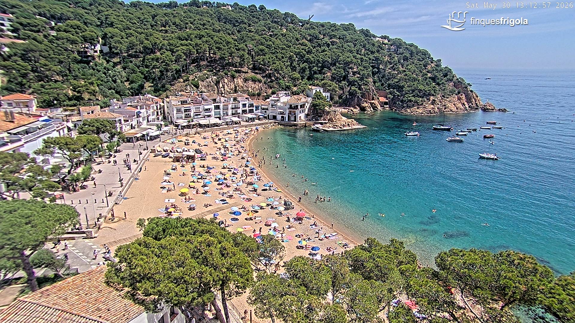 Webcam de Tamariu playa