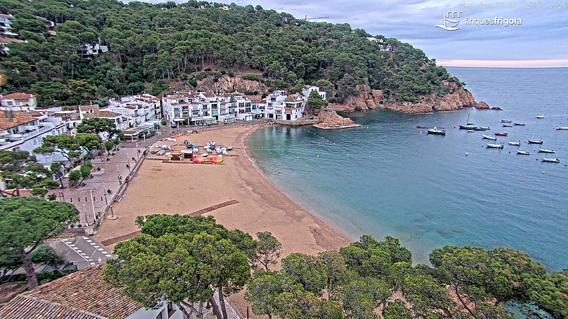 Webcam de Tamariu playa