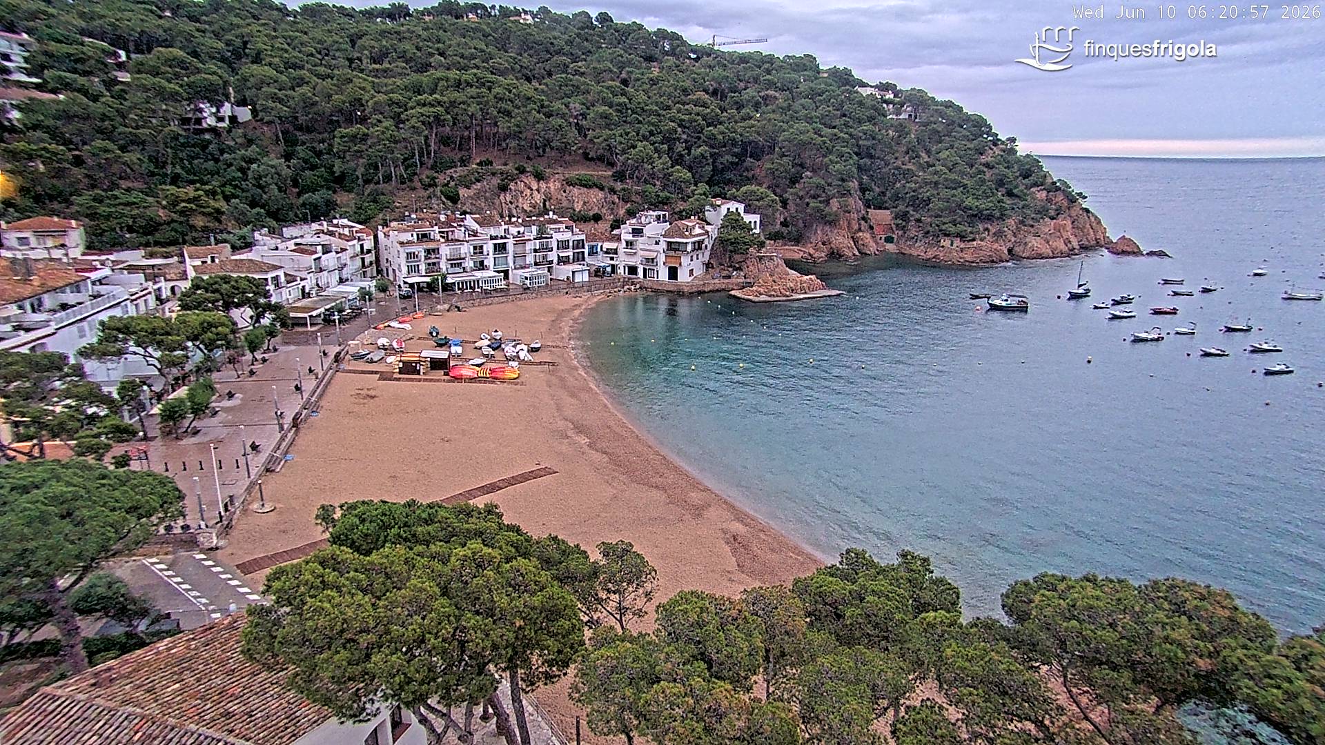 Webcam de Tamariu playa