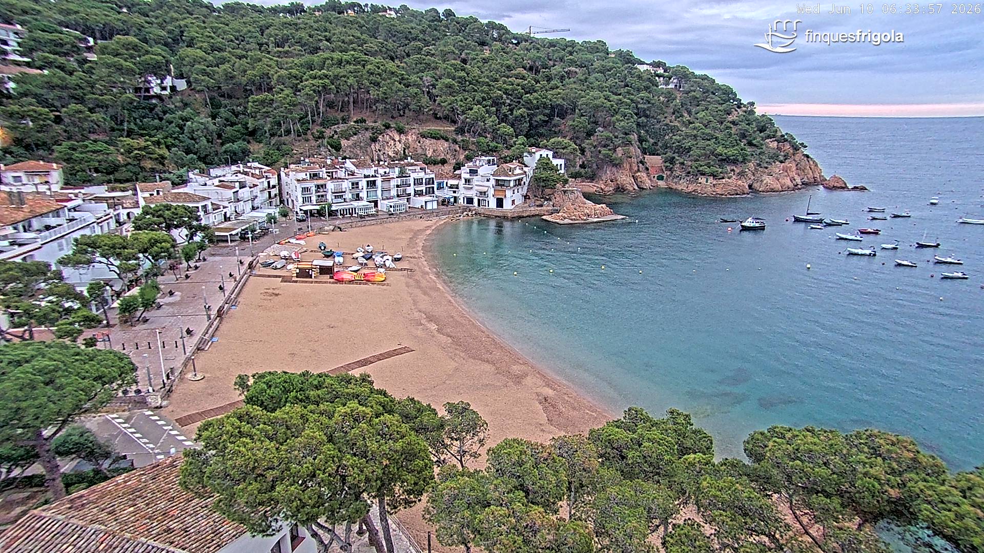 Webcam de Tamariu playa