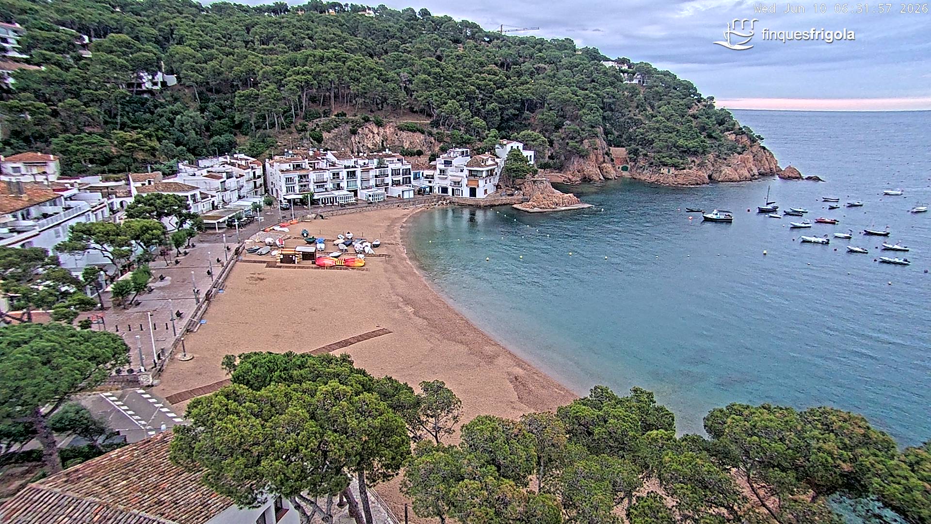 Webcam de Tamariu playa