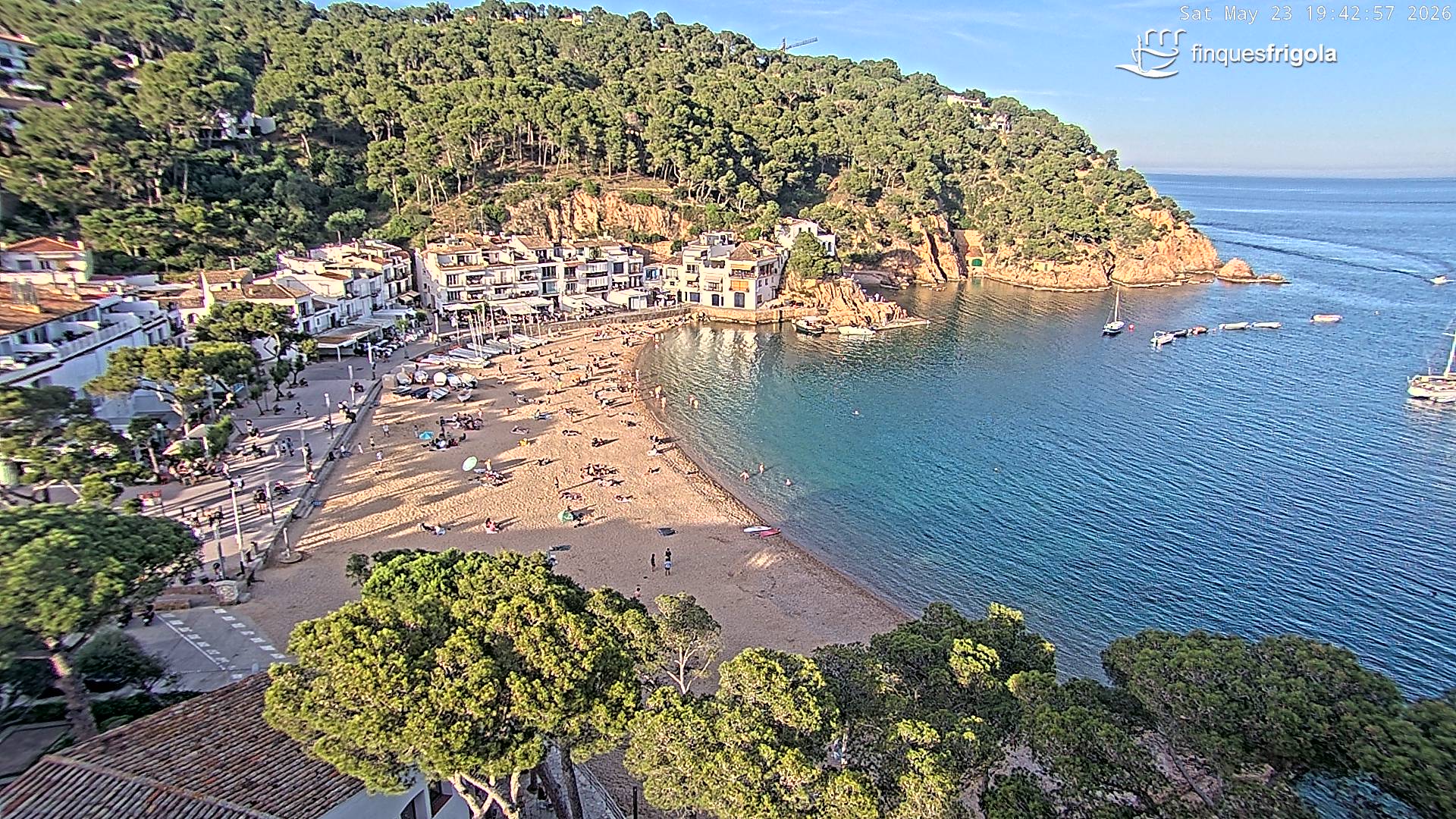 Webcam de Tamariu playa