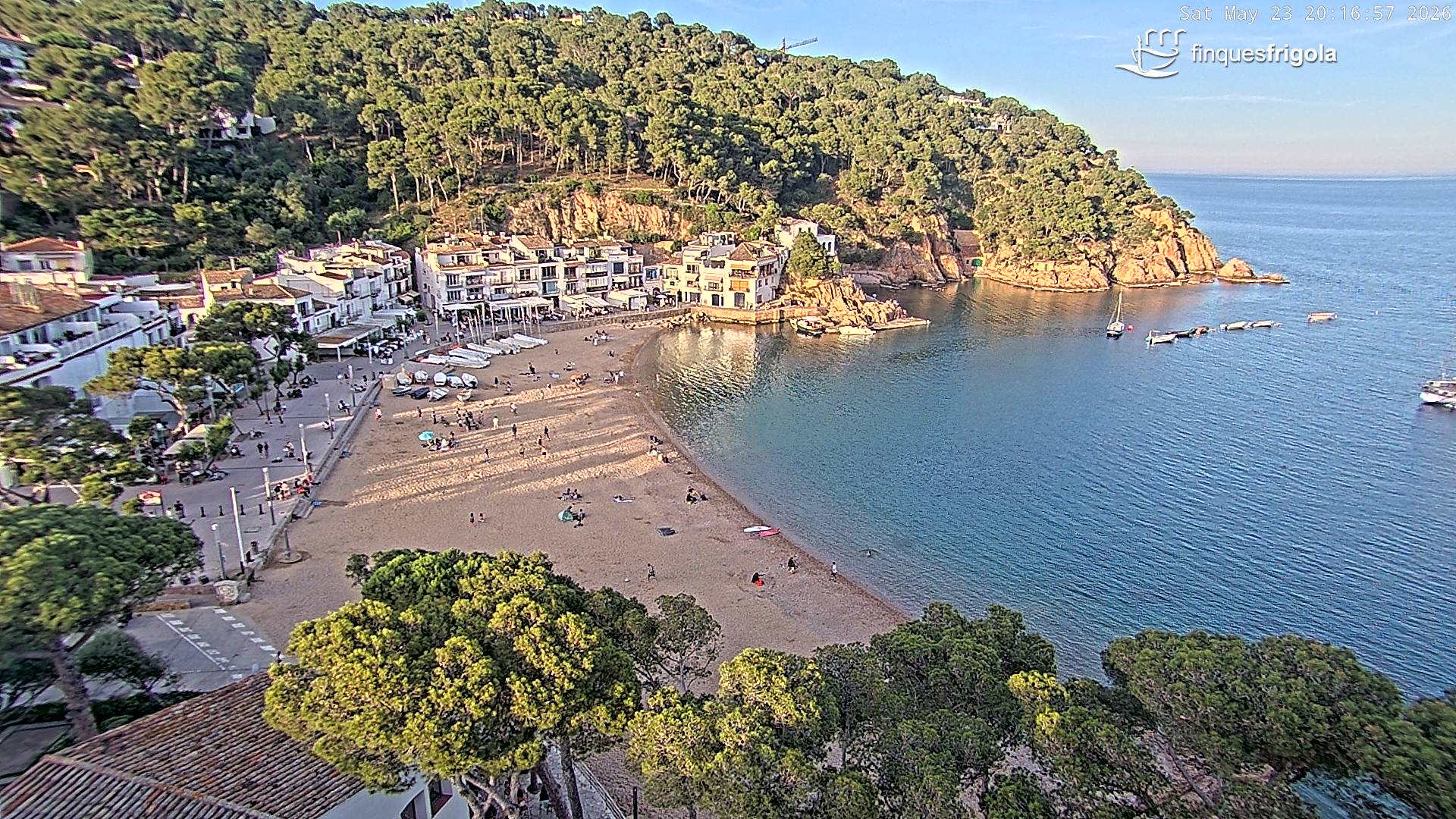 Webcam de Tamariu playa