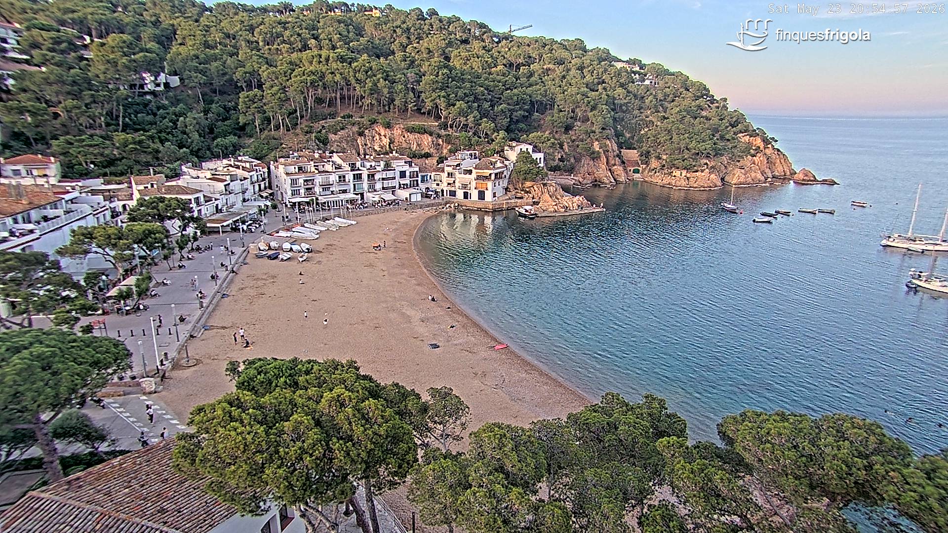 Webcam de Tamariu playa