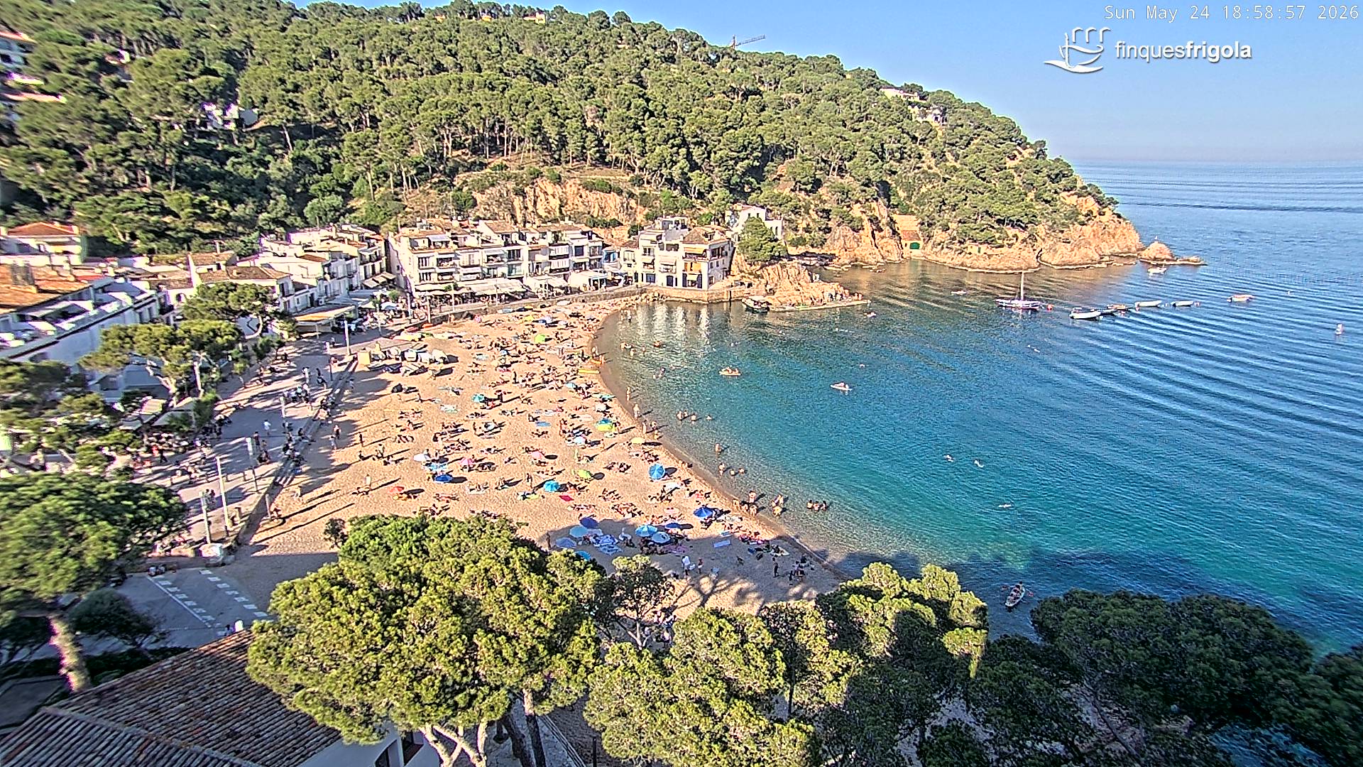 Webcam de Tamariu playa