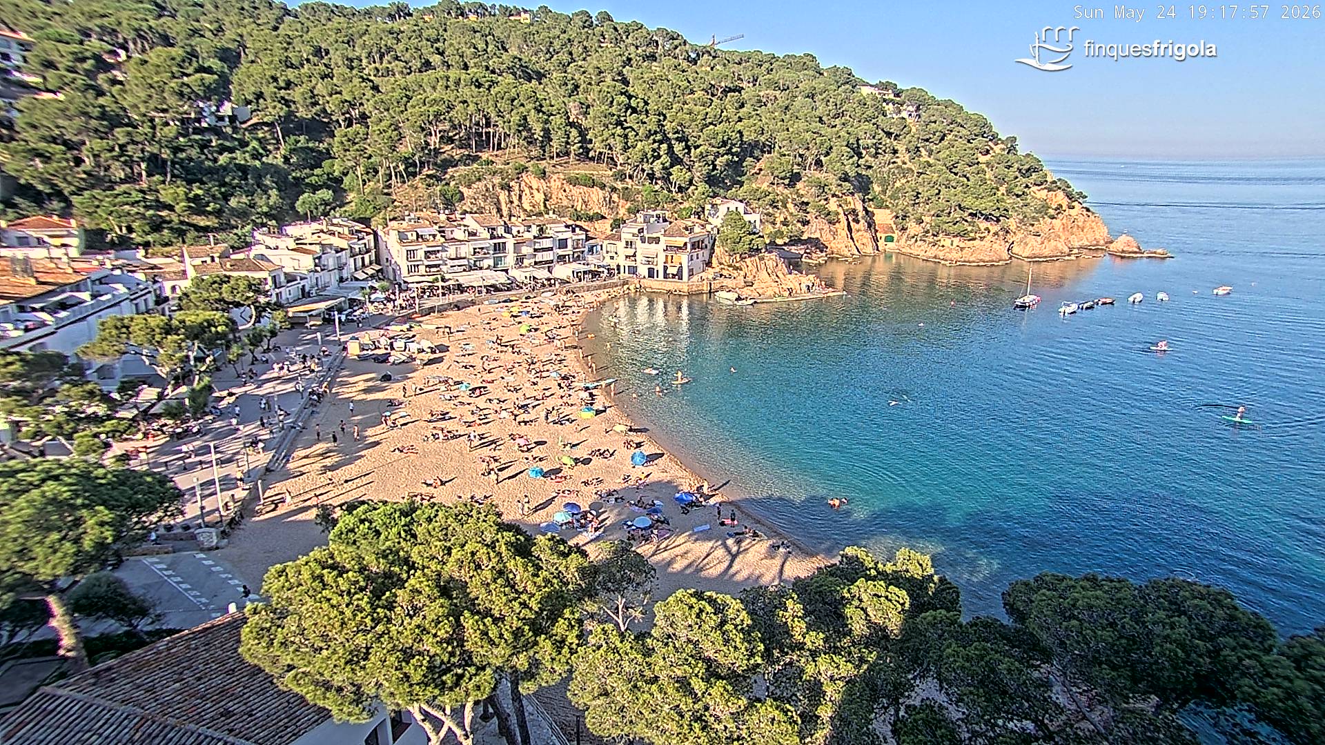 Webcam de Tamariu playa
