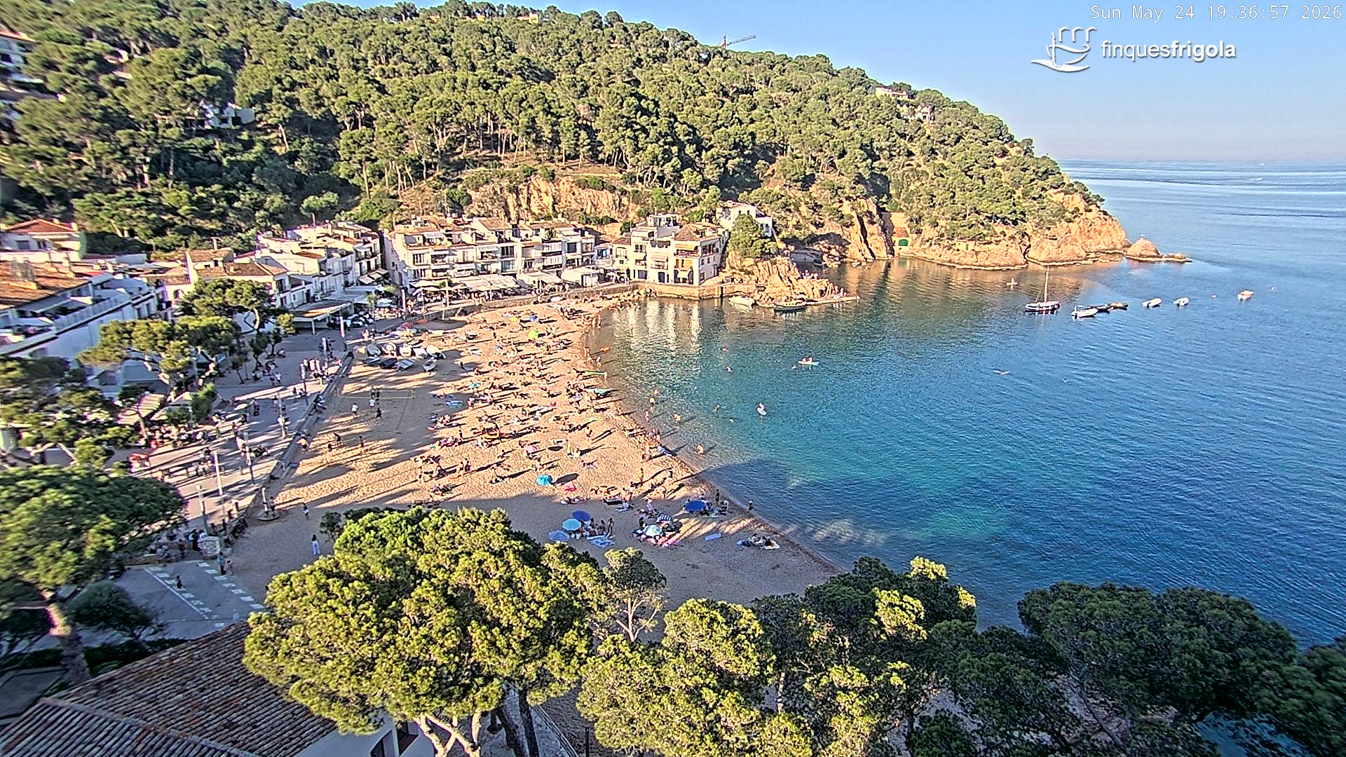 Webcam de Tamariu playa