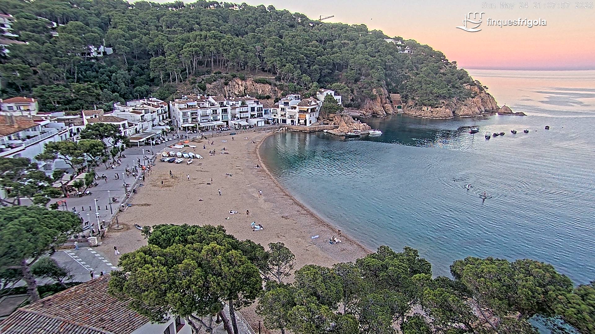 Webcam de Tamariu playa