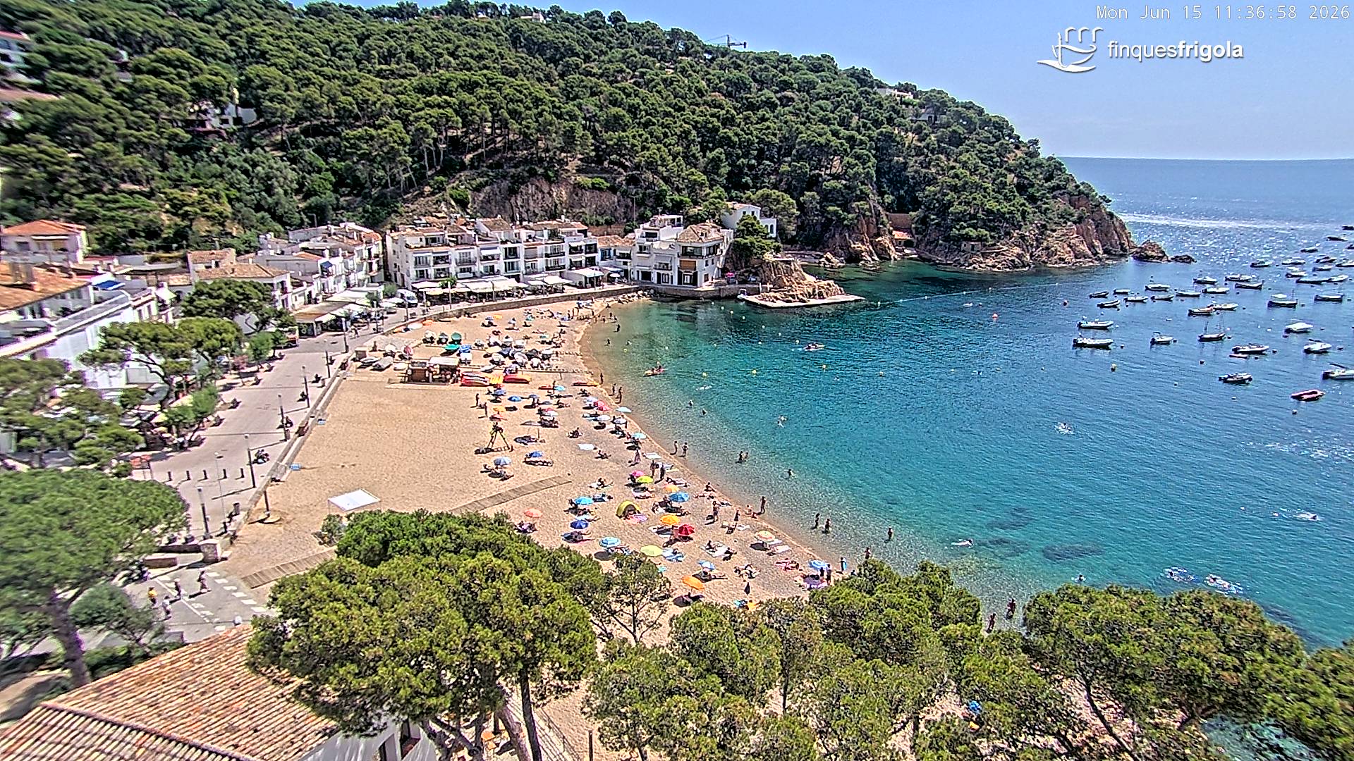 Webcam de Tamariu playa