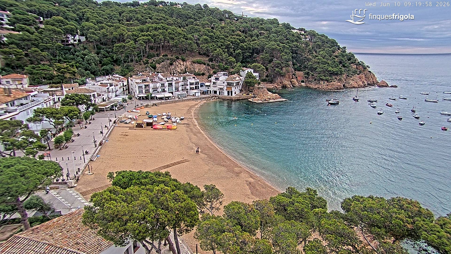 Webcam de Tamariu playa