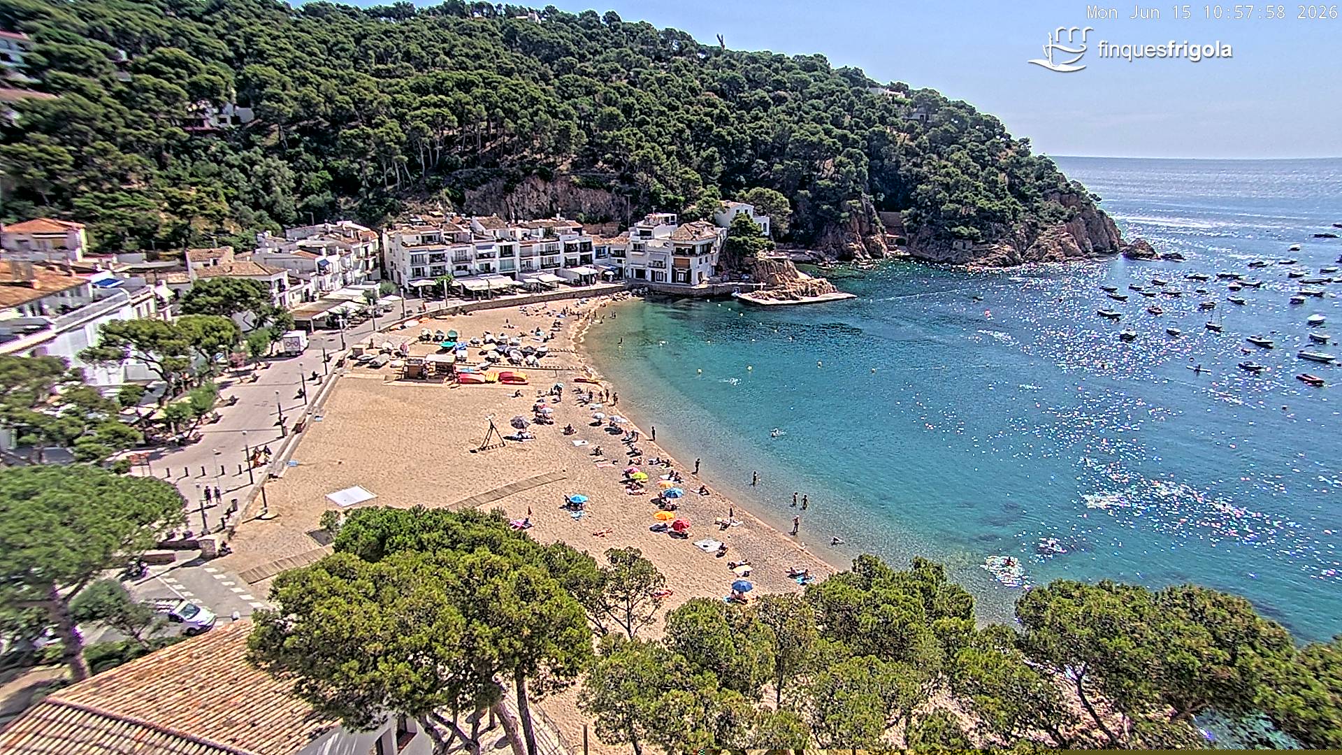 Webcam de Tamariu playa
