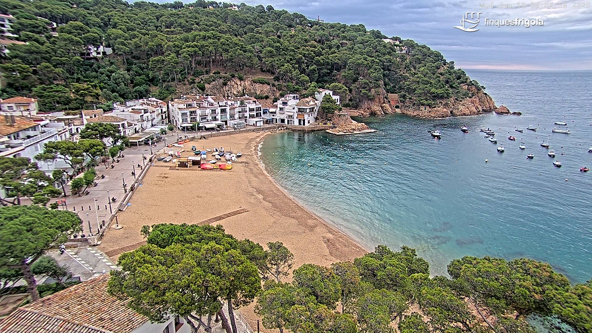 Webcam de Tamariu playa
