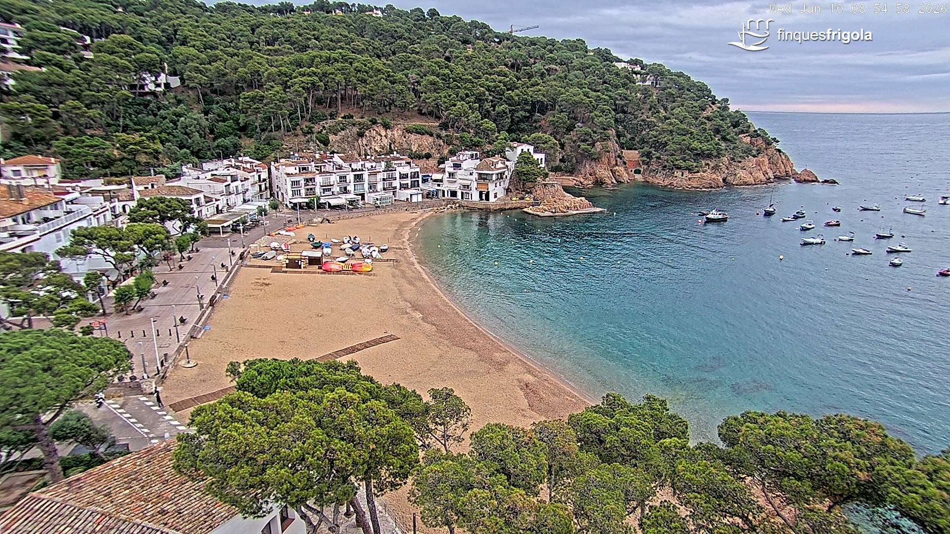 Webcam de Tamariu playa