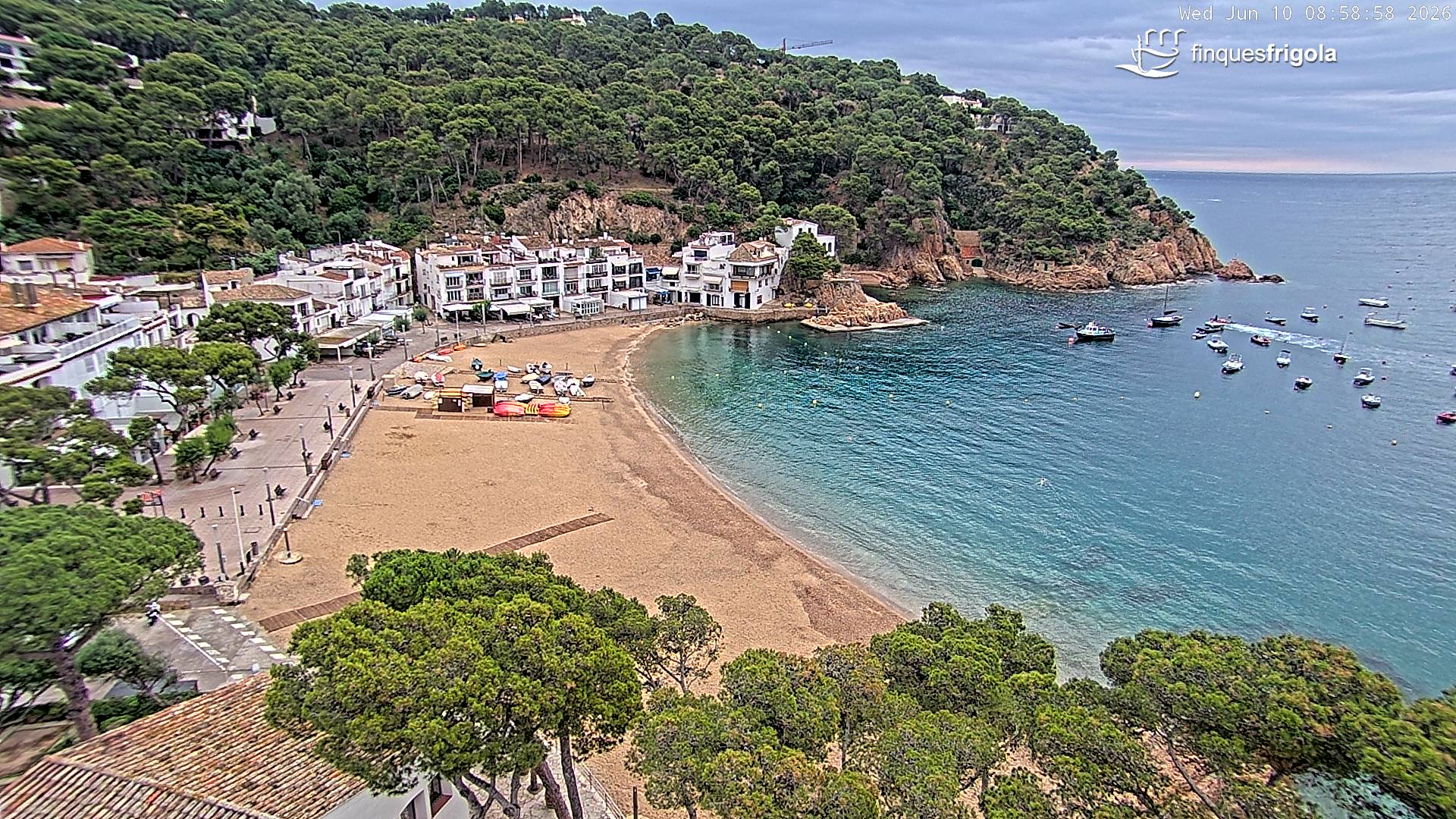 Webcam de Tamariu playa