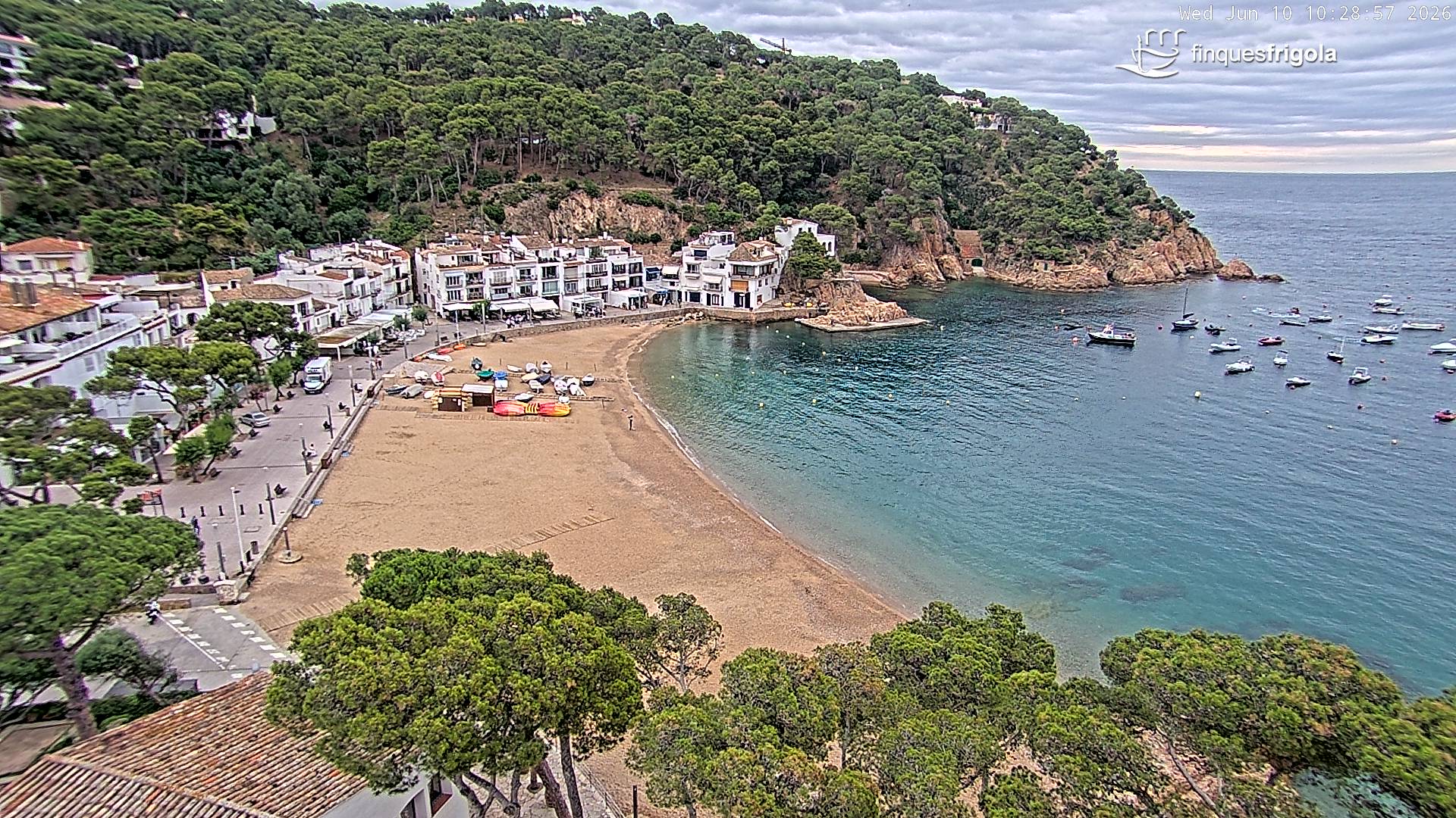 Webcam de Tamariu playa