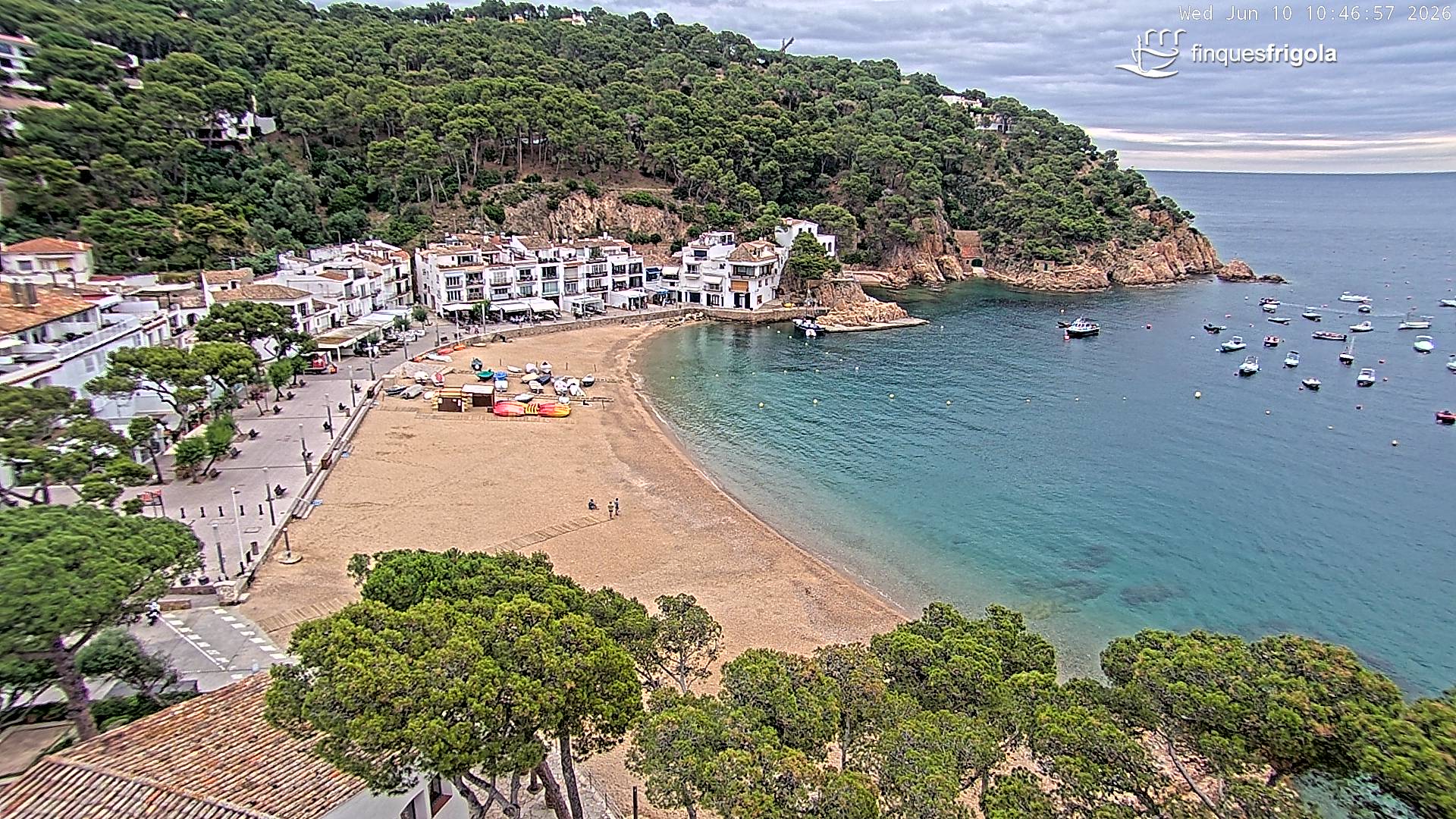Webcam de Tamariu playa