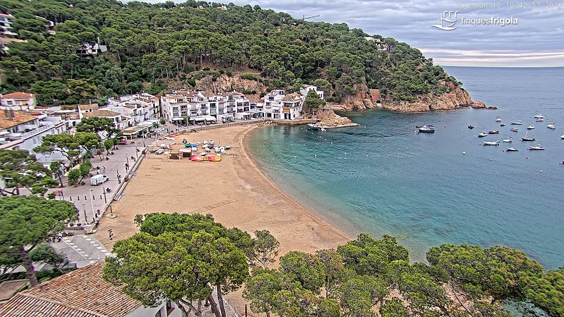 Webcam de Tamariu playa