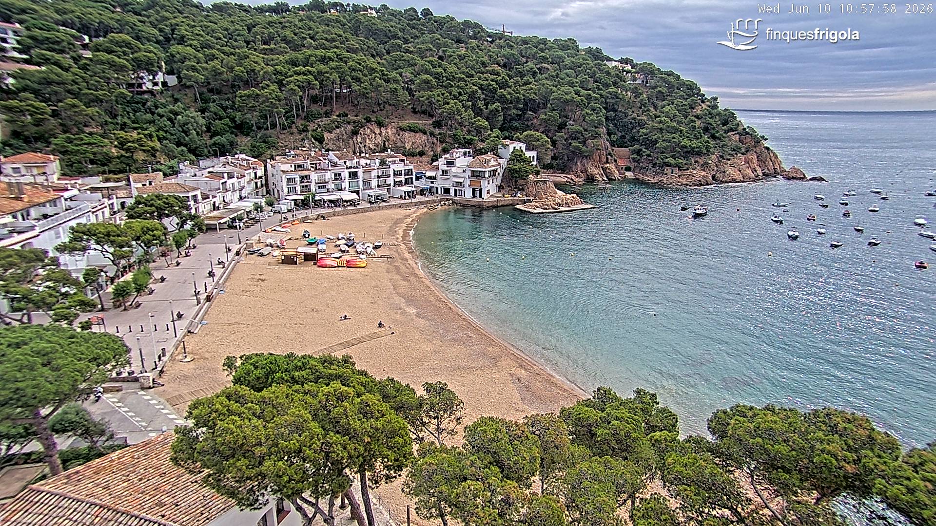 Webcam de Tamariu playa
