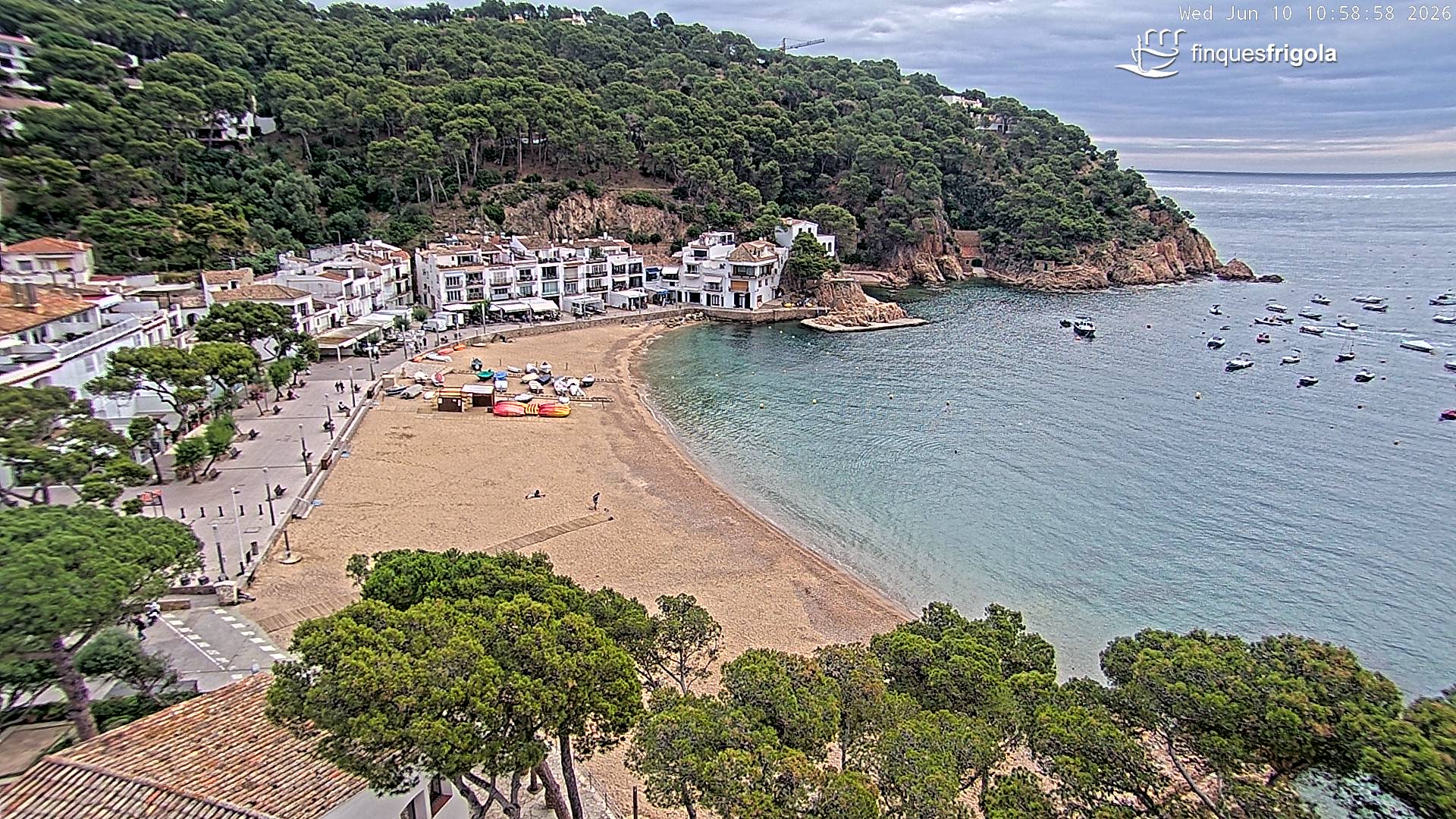 Webcam de Tamariu playa