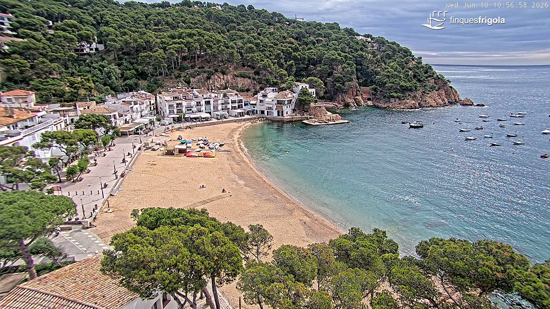 Webcam de Tamariu playa