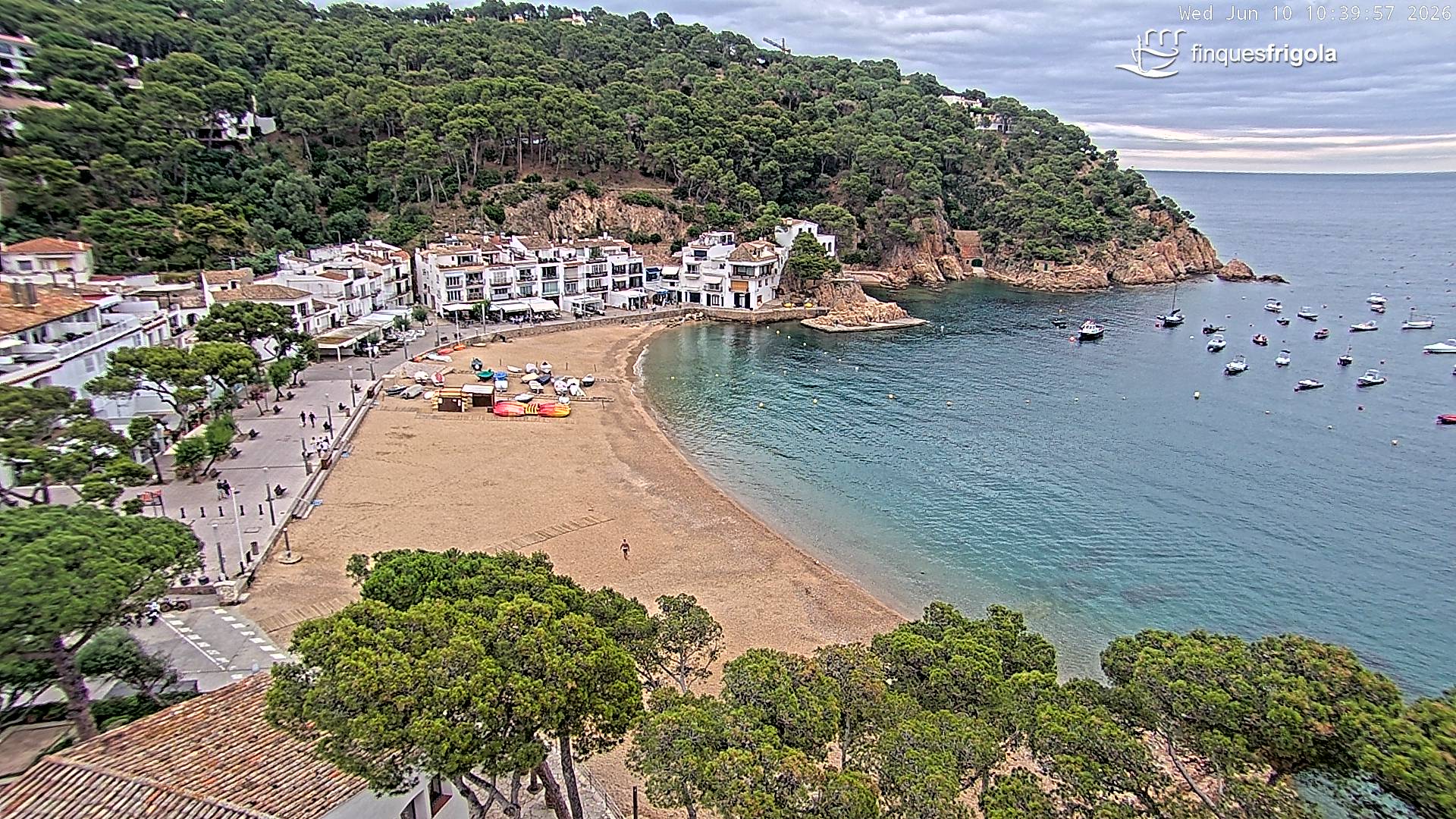 Webcam de Tamariu playa