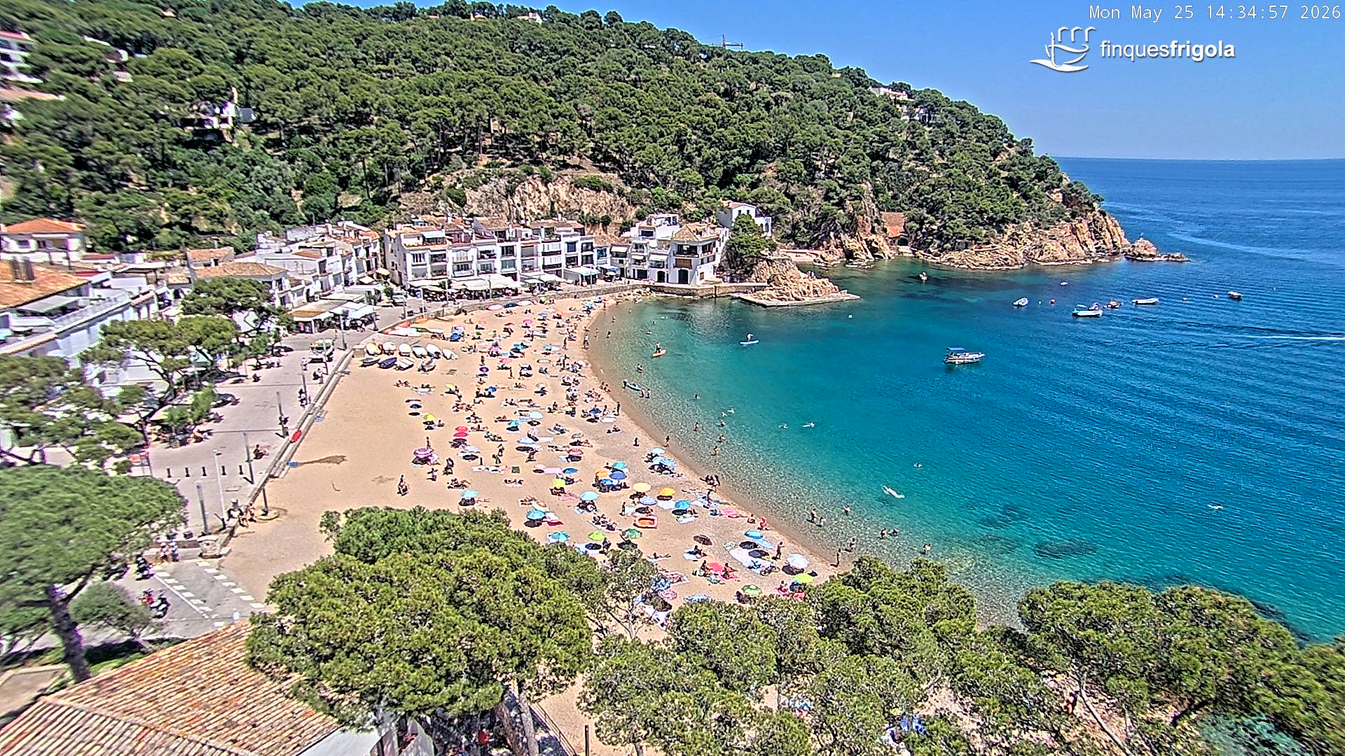 Webcam de Tamariu playa