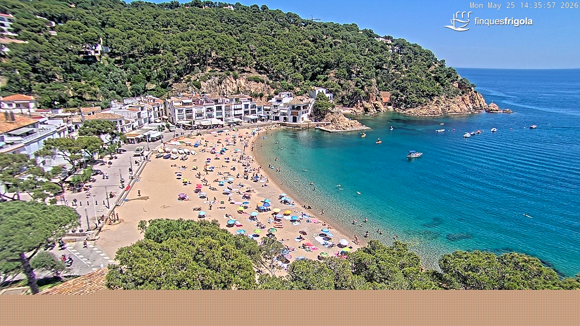 Webcam de Tamariu playa