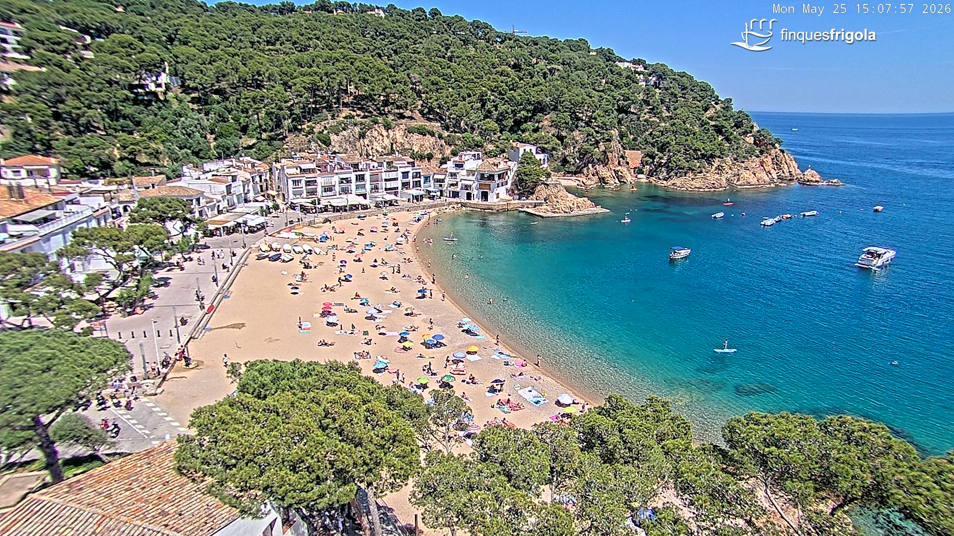 Webcam de Tamariu playa