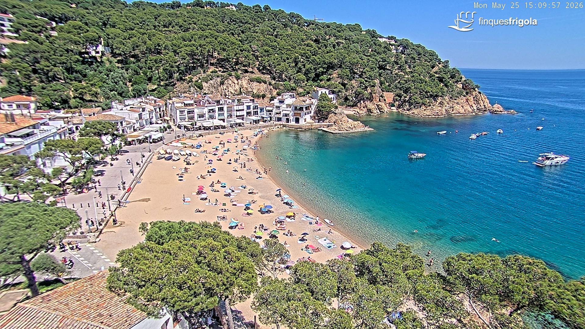 Webcam de Tamariu playa