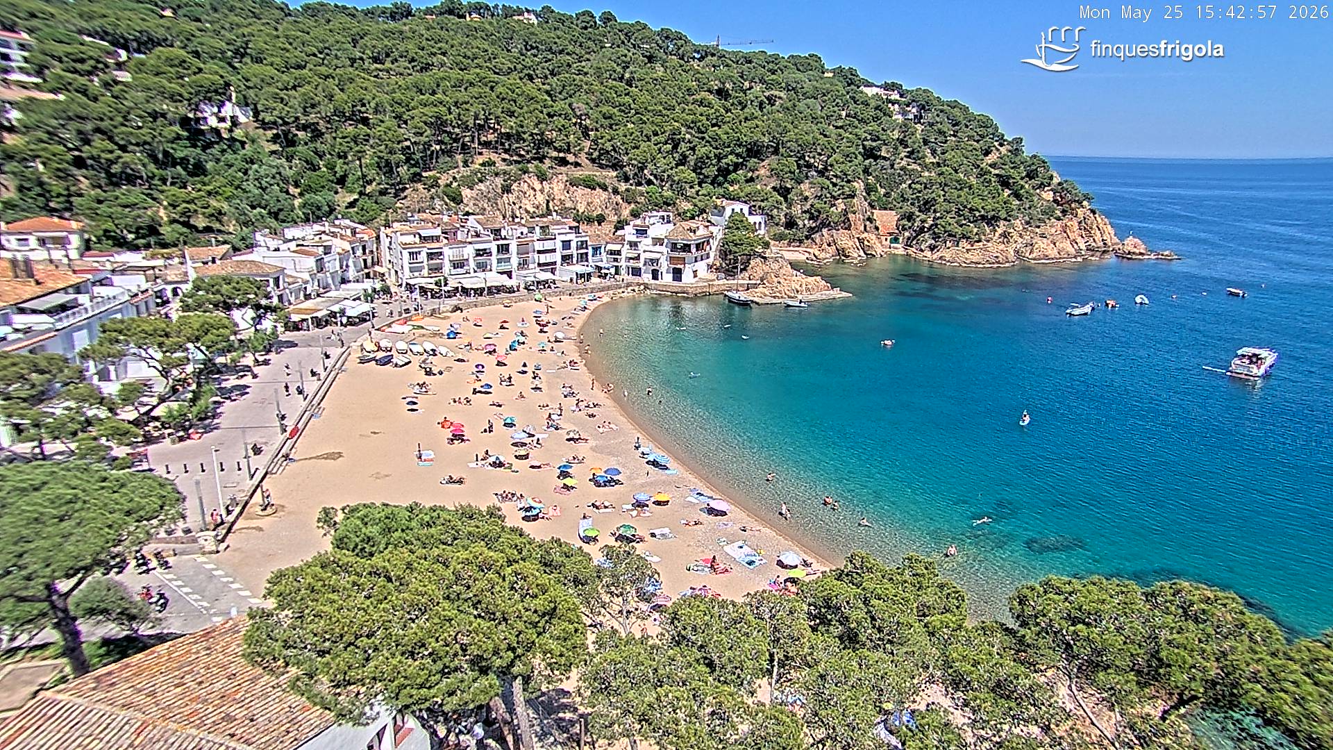 Webcam de Tamariu playa