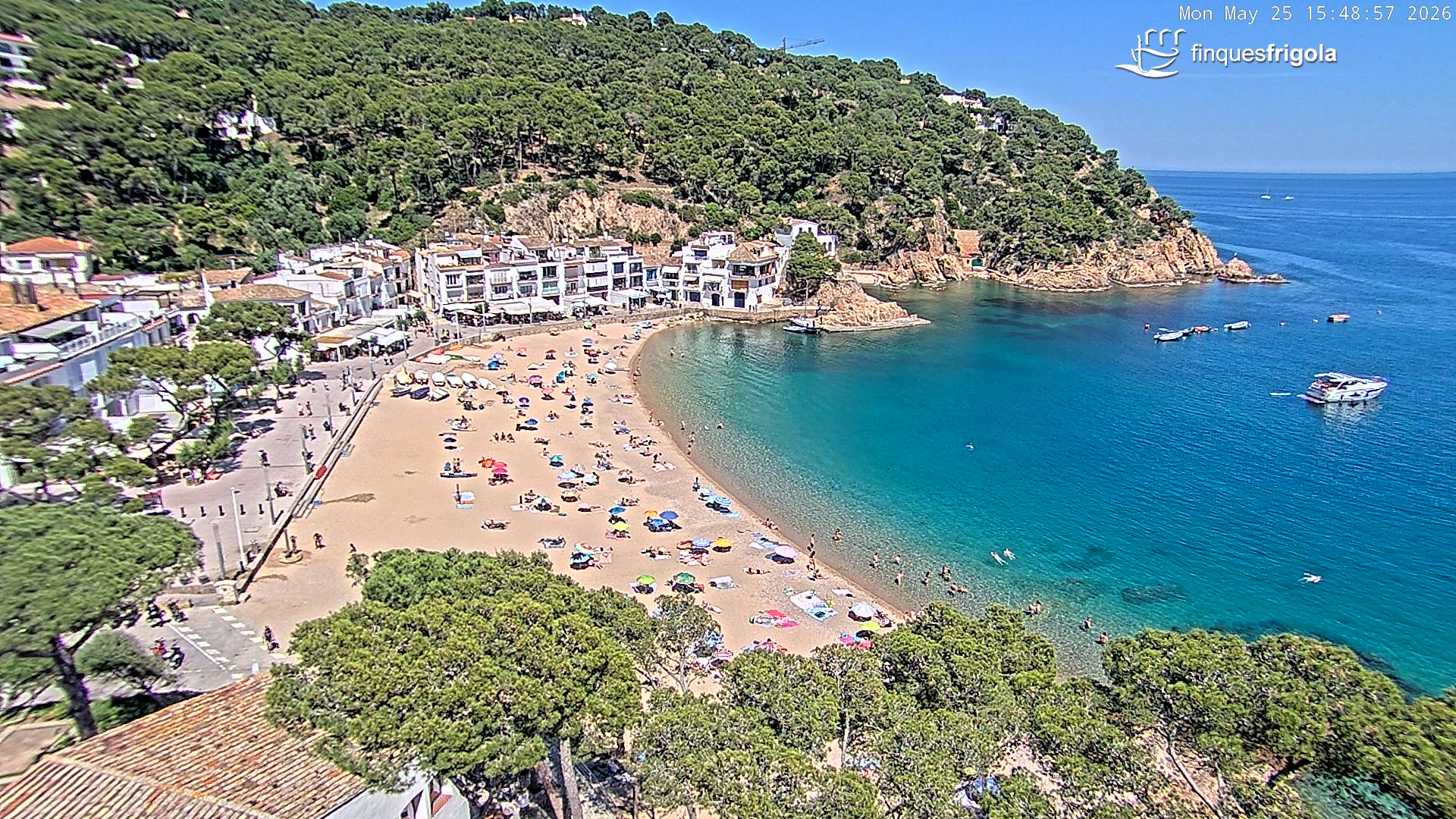 Webcam de Tamariu playa