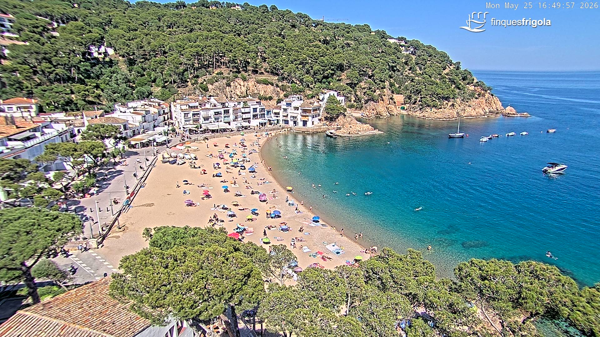 Webcam de Tamariu playa