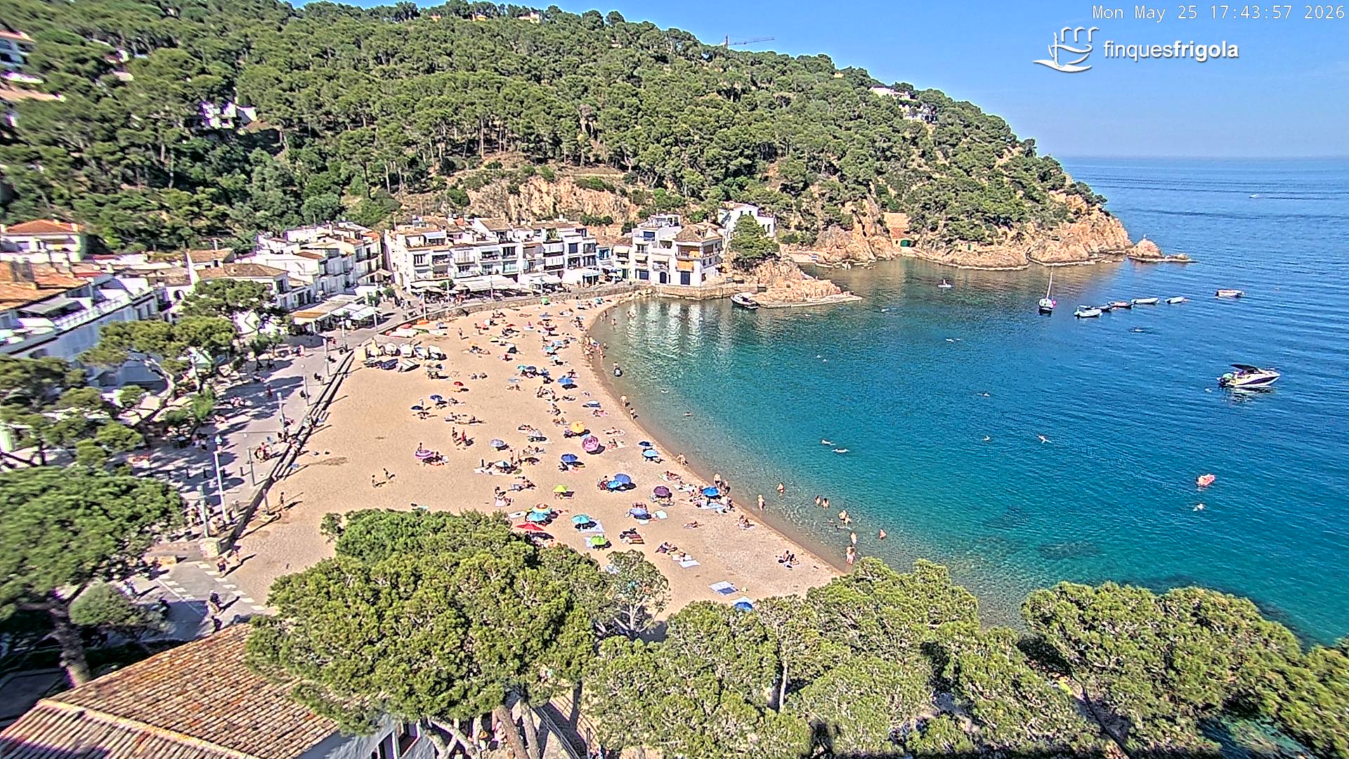 Webcam de Tamariu playa