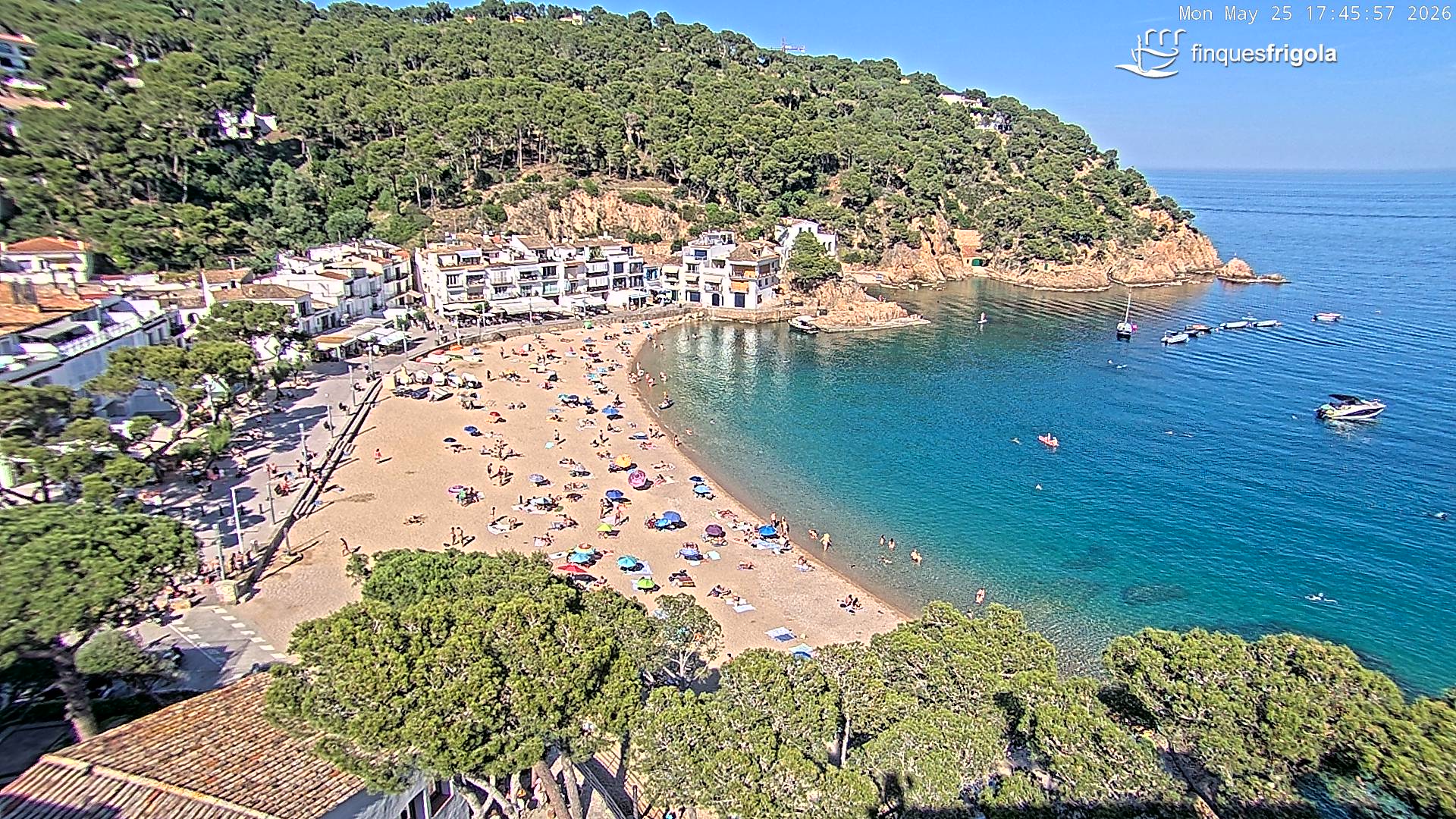 Webcam de Tamariu playa